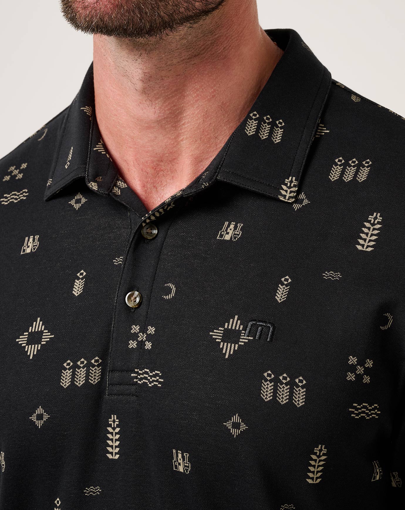 TravisMathew Weather Patterns Polo - Black