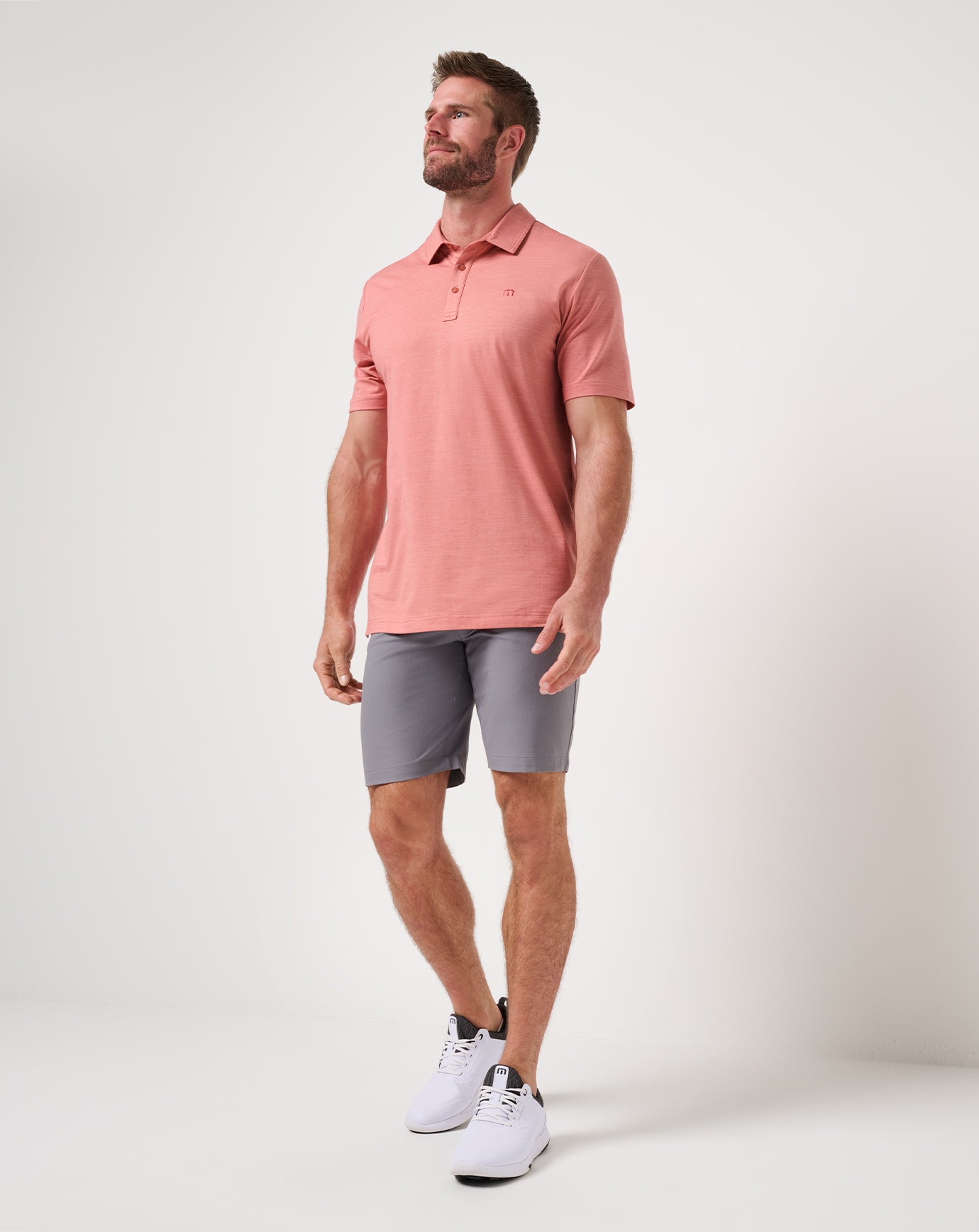 TravisMathew The Heater Polo - Dusty Rose