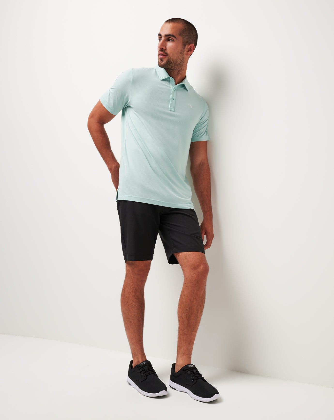 TravisMathew The Heater Polo - Eggshell Blue