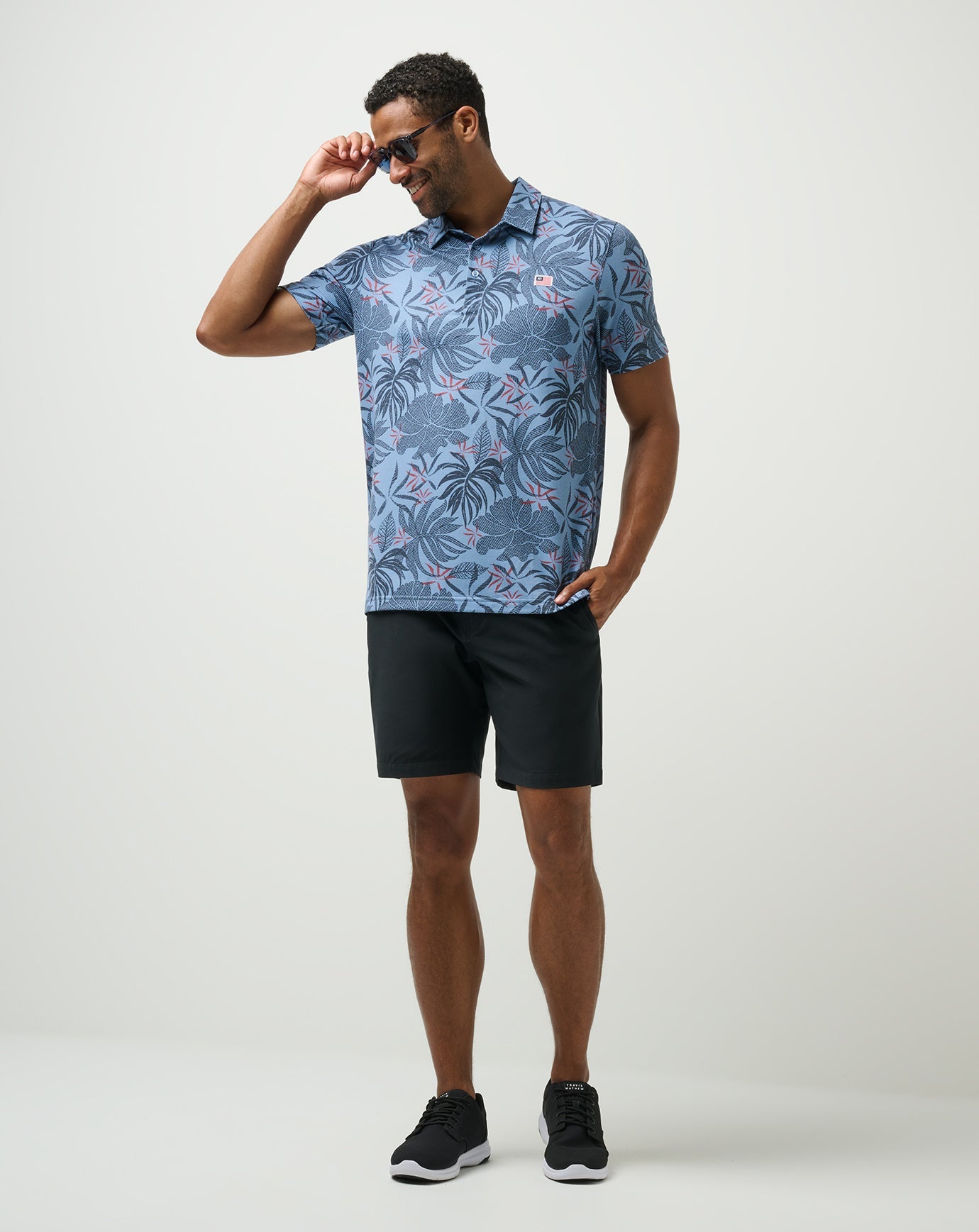 TravisMathew Red Letter Day Polo - Quiet Harbor