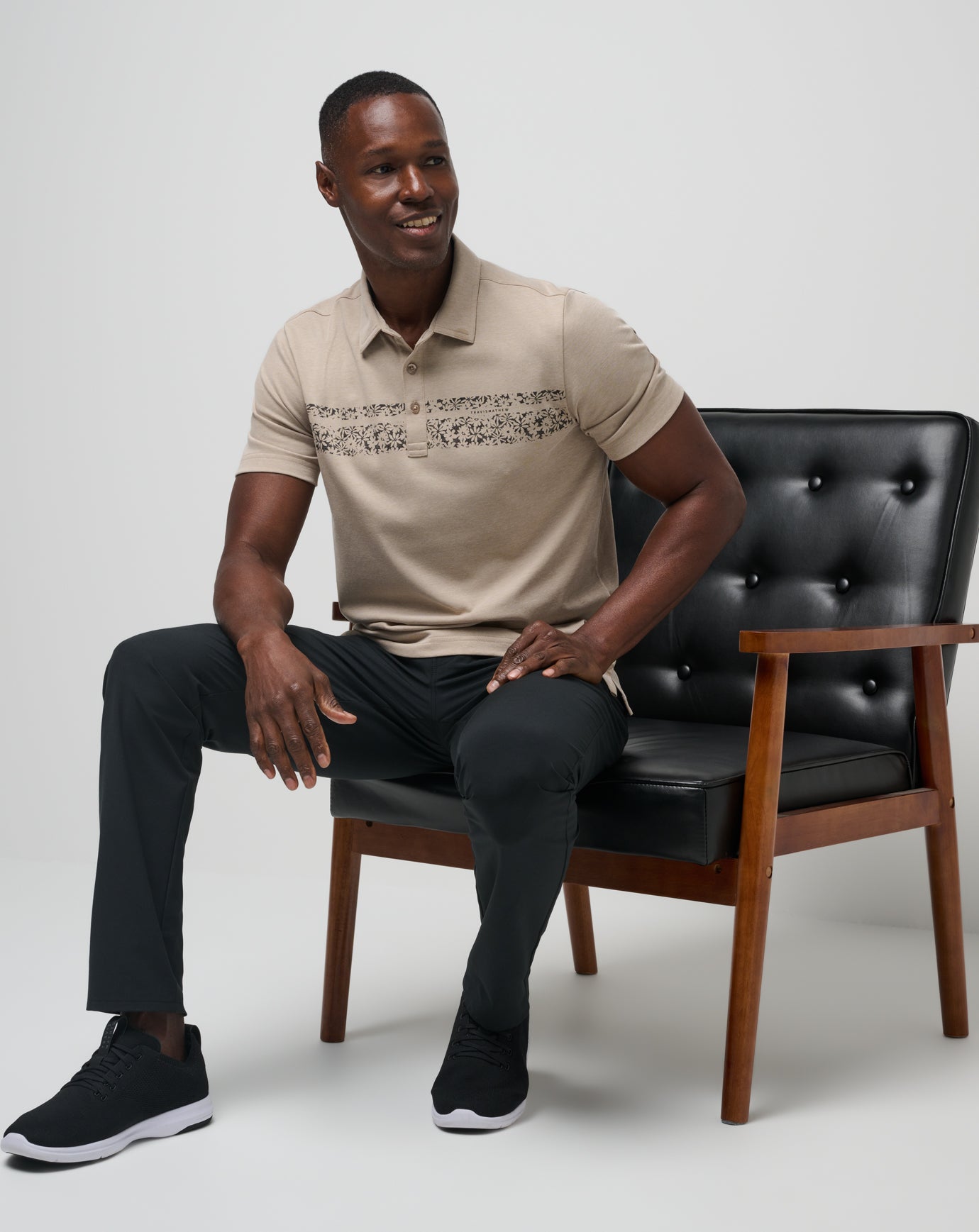 TravisMathew Deserted Cove Polo - Oxford Tan