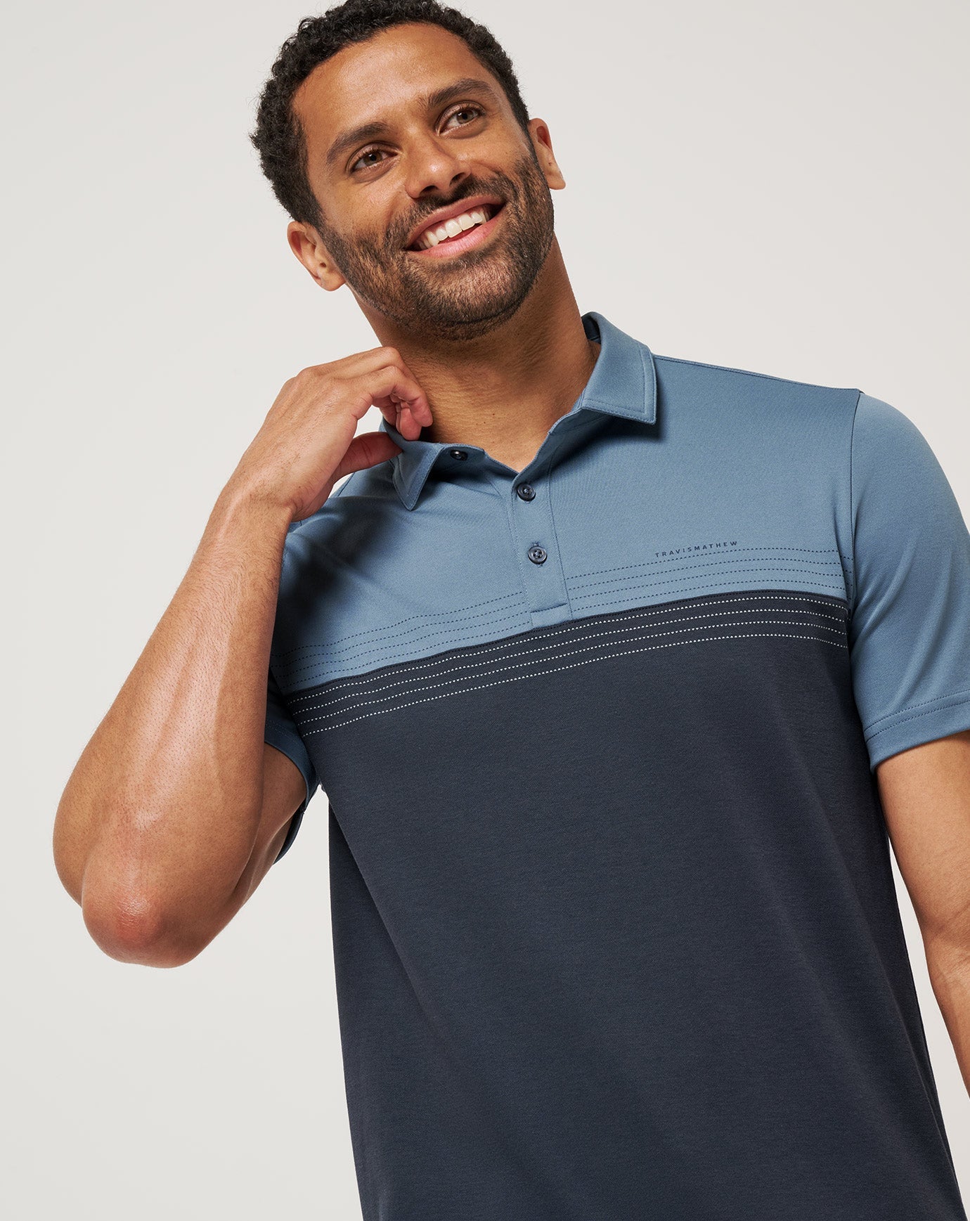 TravisMathew Charter Flight Polo - Bering Sea