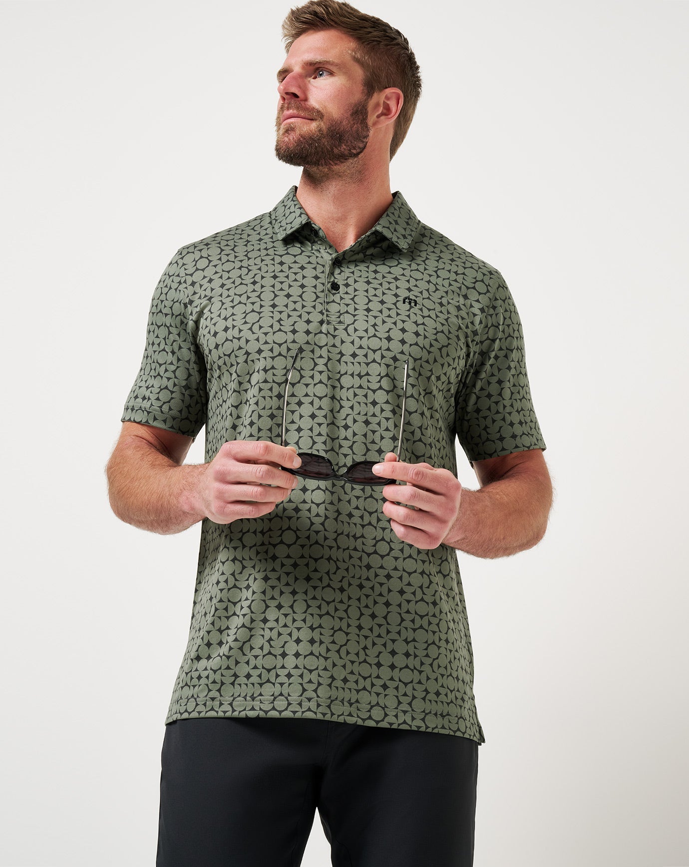 TravisMathew Featherweight Caves Polo - Dark Olive