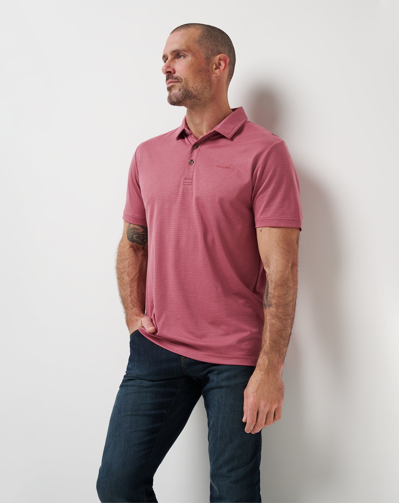 TravisMathew The Zinna 2.0 Polo - Roan Rouge