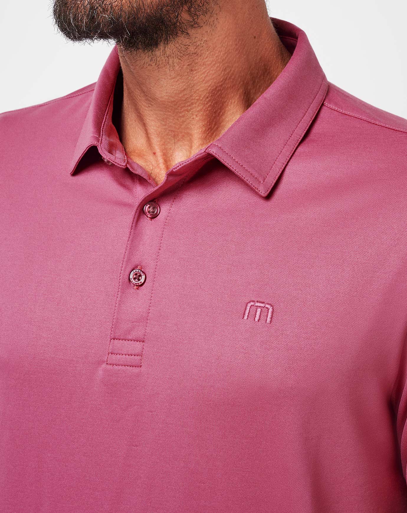 TravisMathew Featherweight Performance Polo - Rose Wine