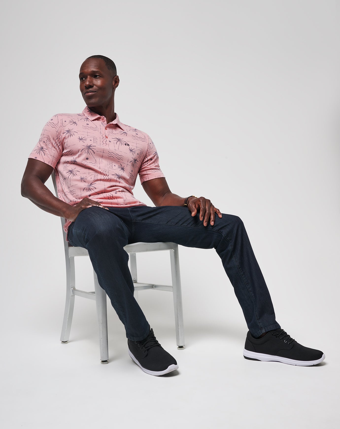 TravisMathew Coconut Palm Polo - Heather Blush