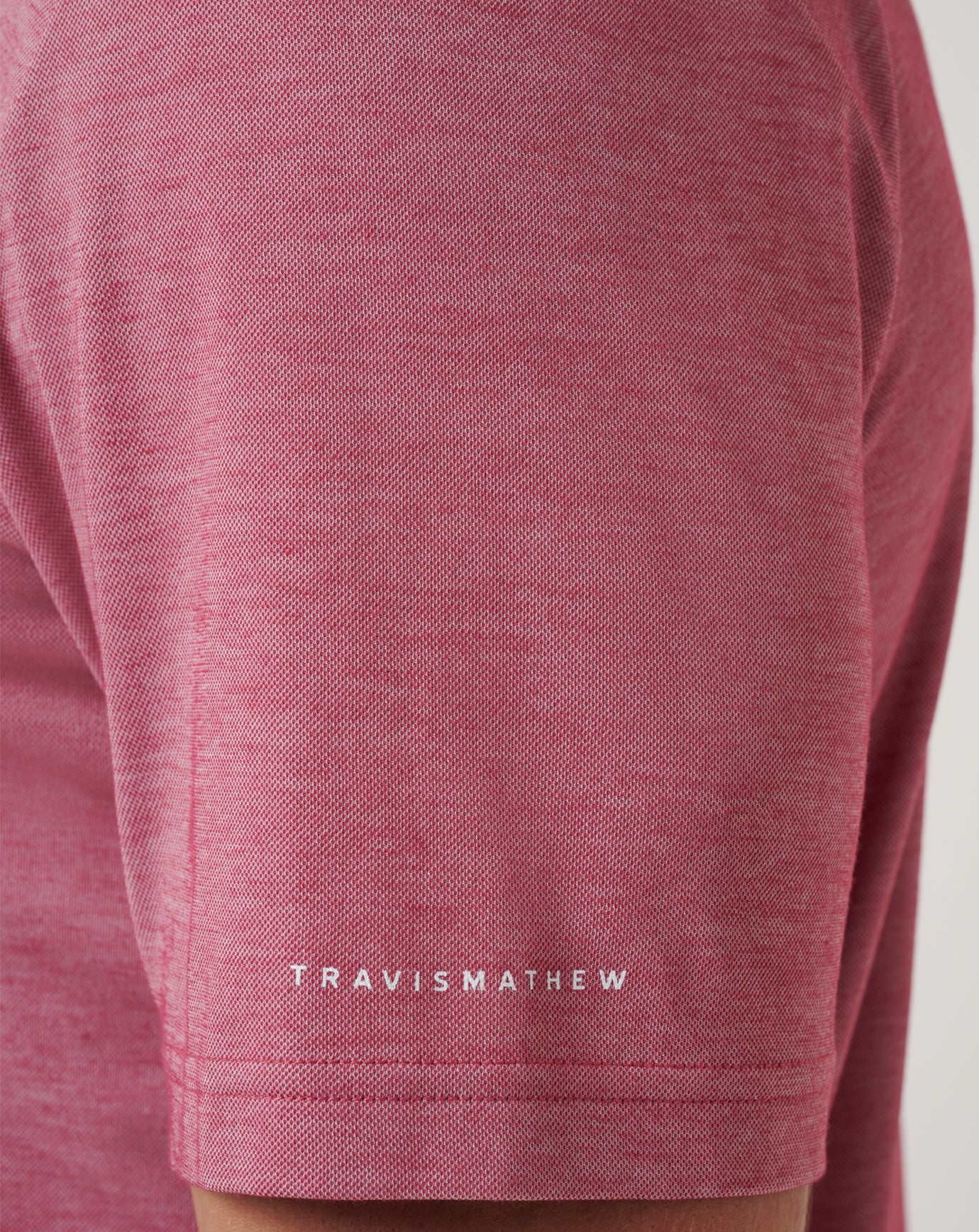 TravisMathew Cincinnati Reds Playoff Pitch Polo - Heather Red