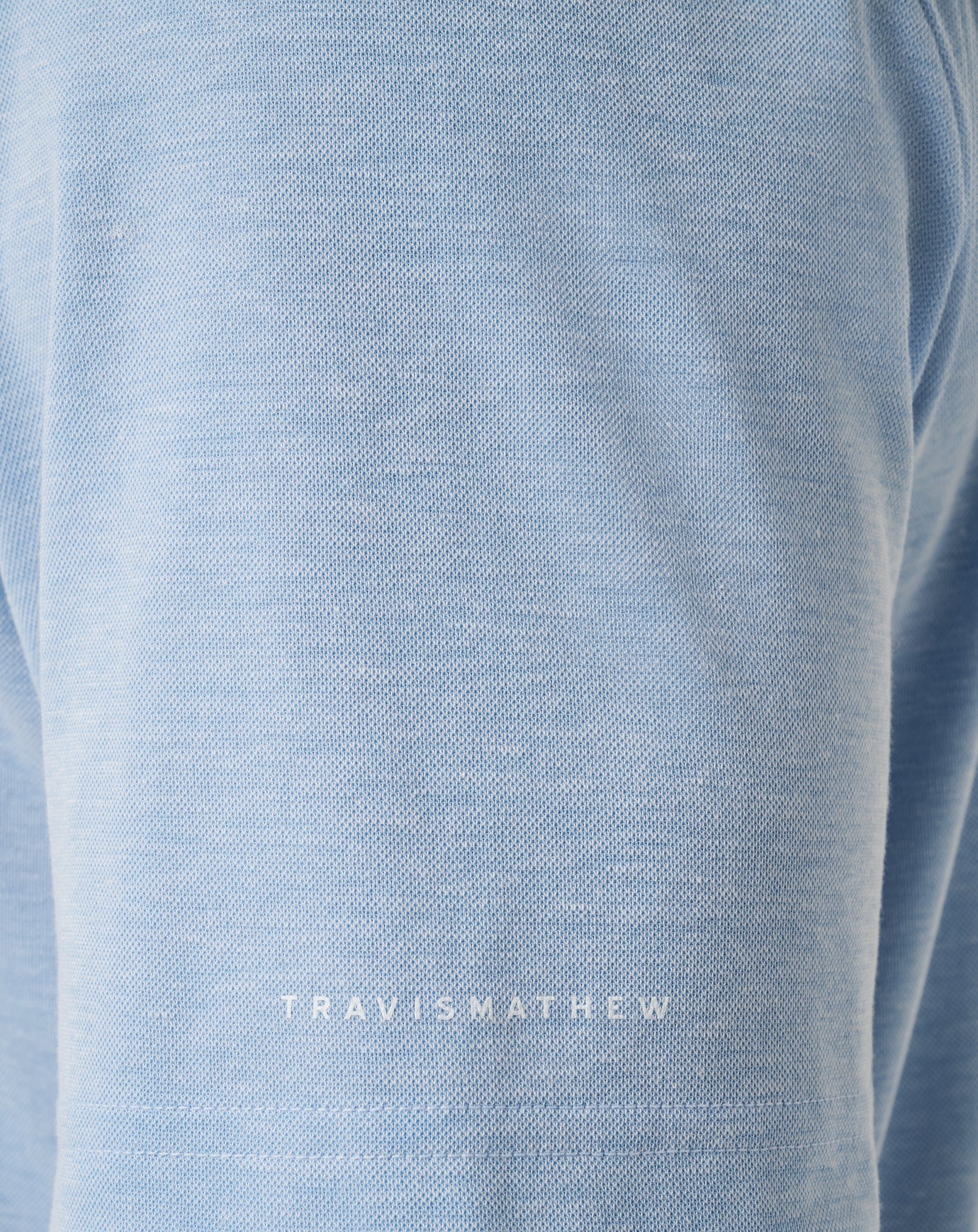 TravisMathew Texas Rangers Playoff Pitch Polo - Heather Blue