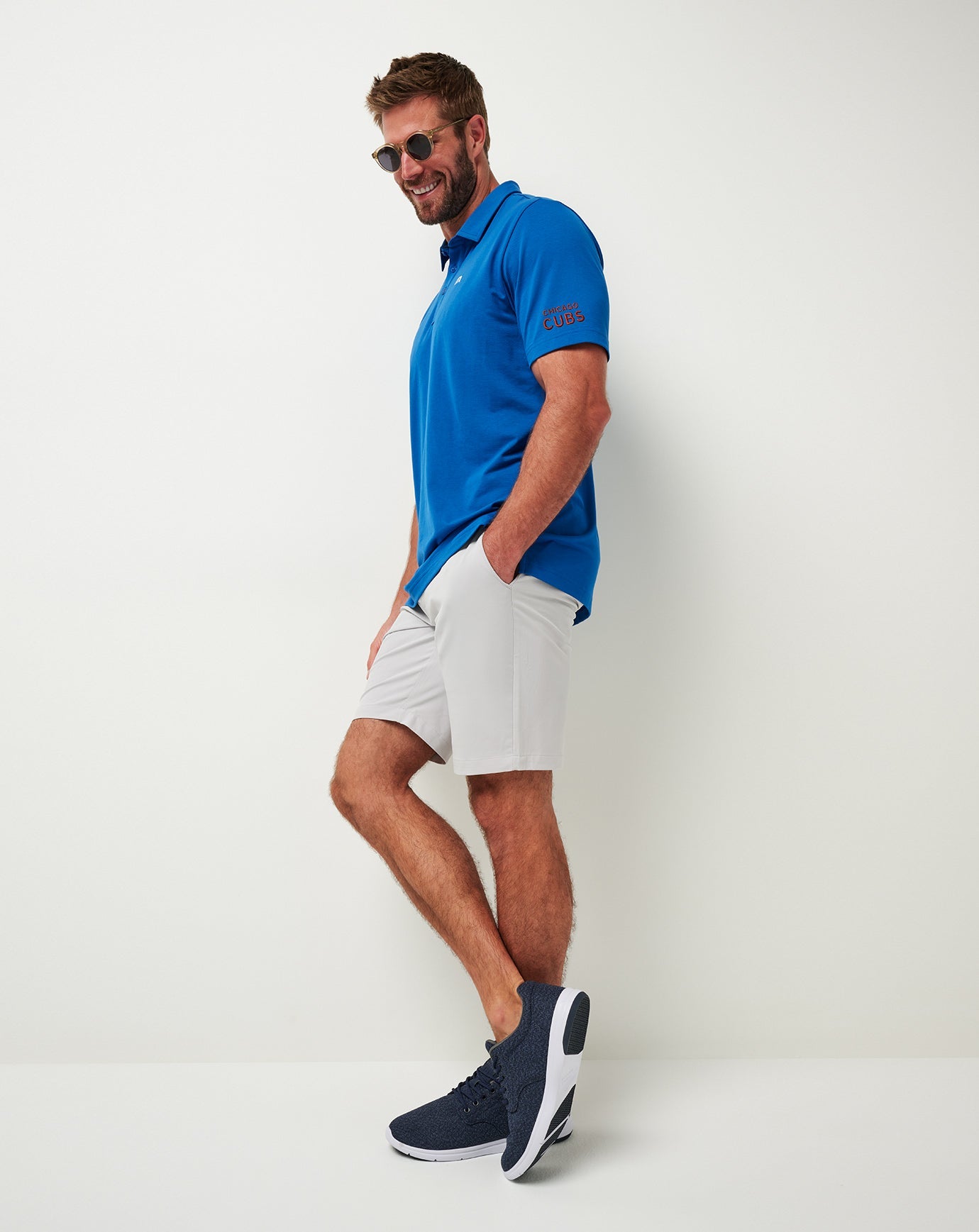 TravisMathew Chicago Cubs Club Rules Polo - Classic Blue