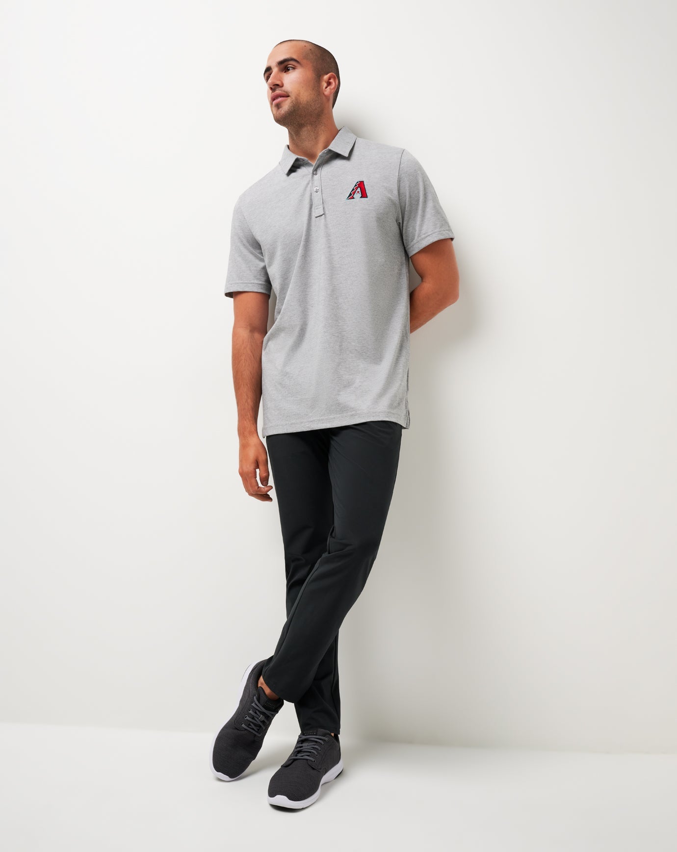 TravisMathew Arizona Diamondbacks The Zinna Polo - Heather Grey