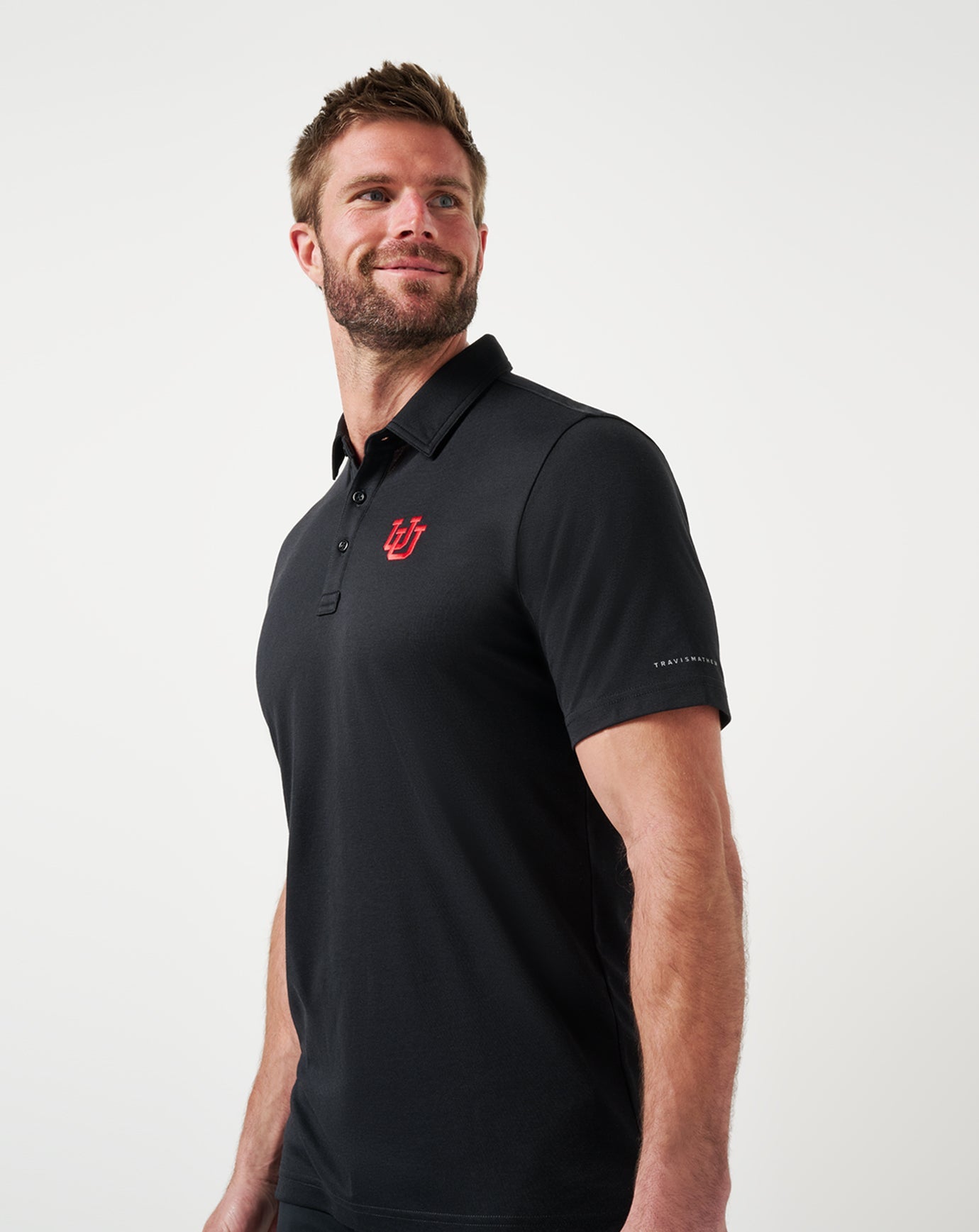 TravisMathew Utah School Pride Polo - Black