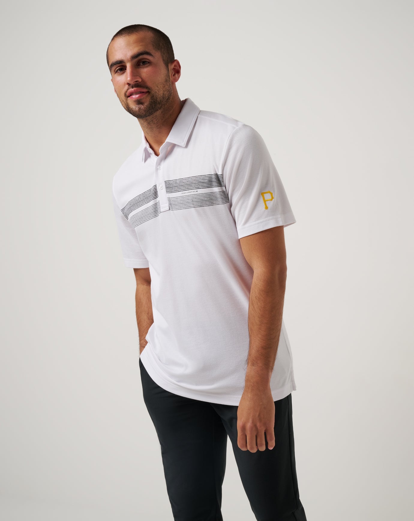 TravisMathew Pittsburgh Pirates Top Recruit Polo - White