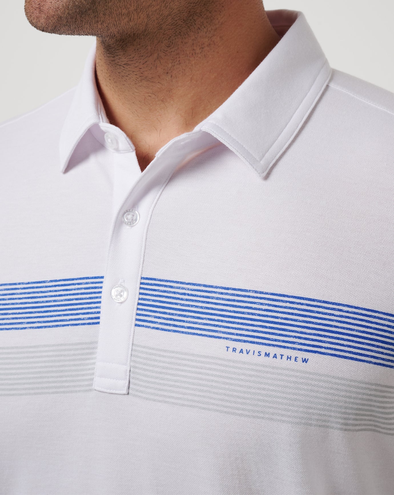 TravisMathew Cincinatti Reds Top Recruit Polo - White