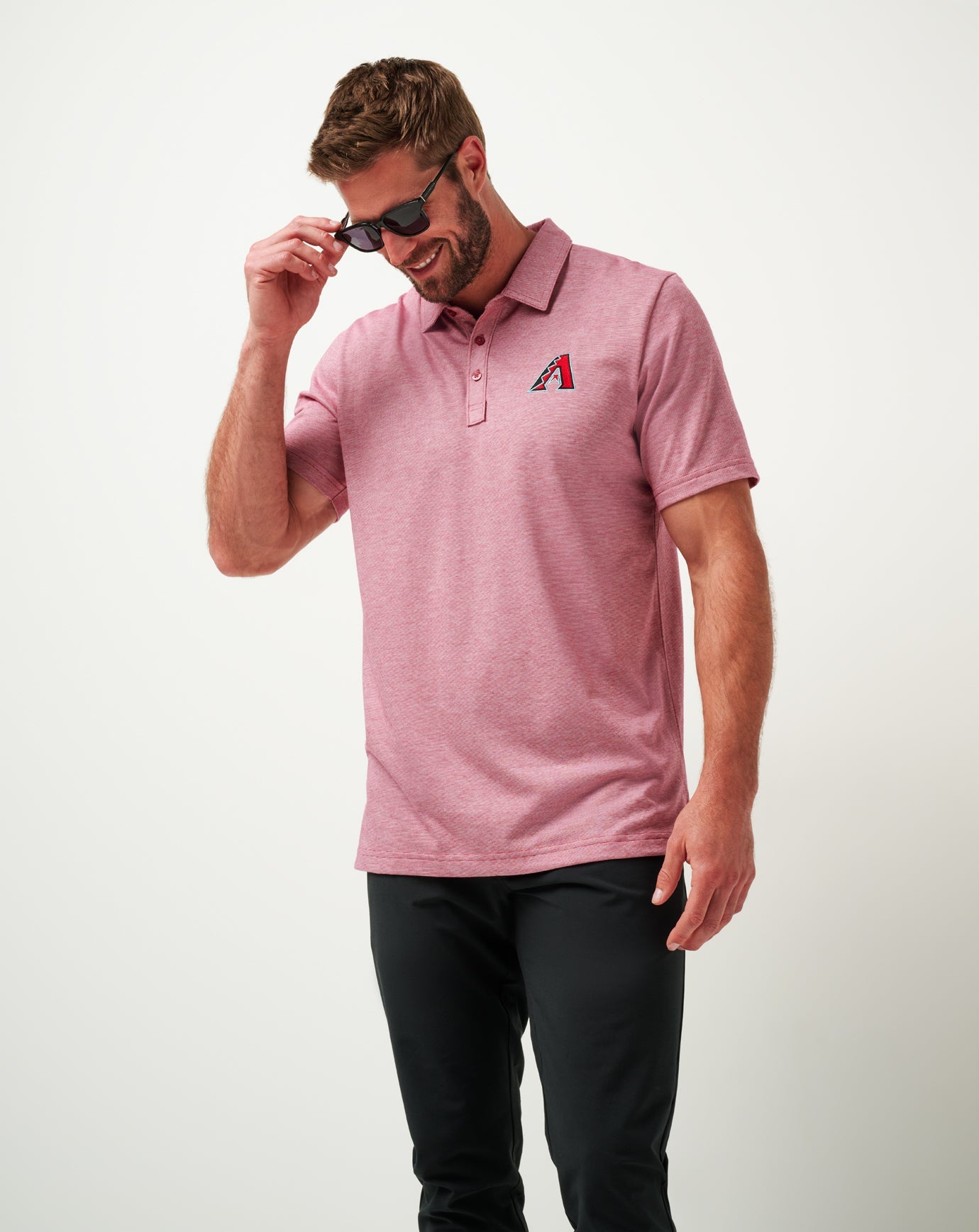 TravisMathew Arizona Diamondbacks The Zinna Polo - Heather Cardinal