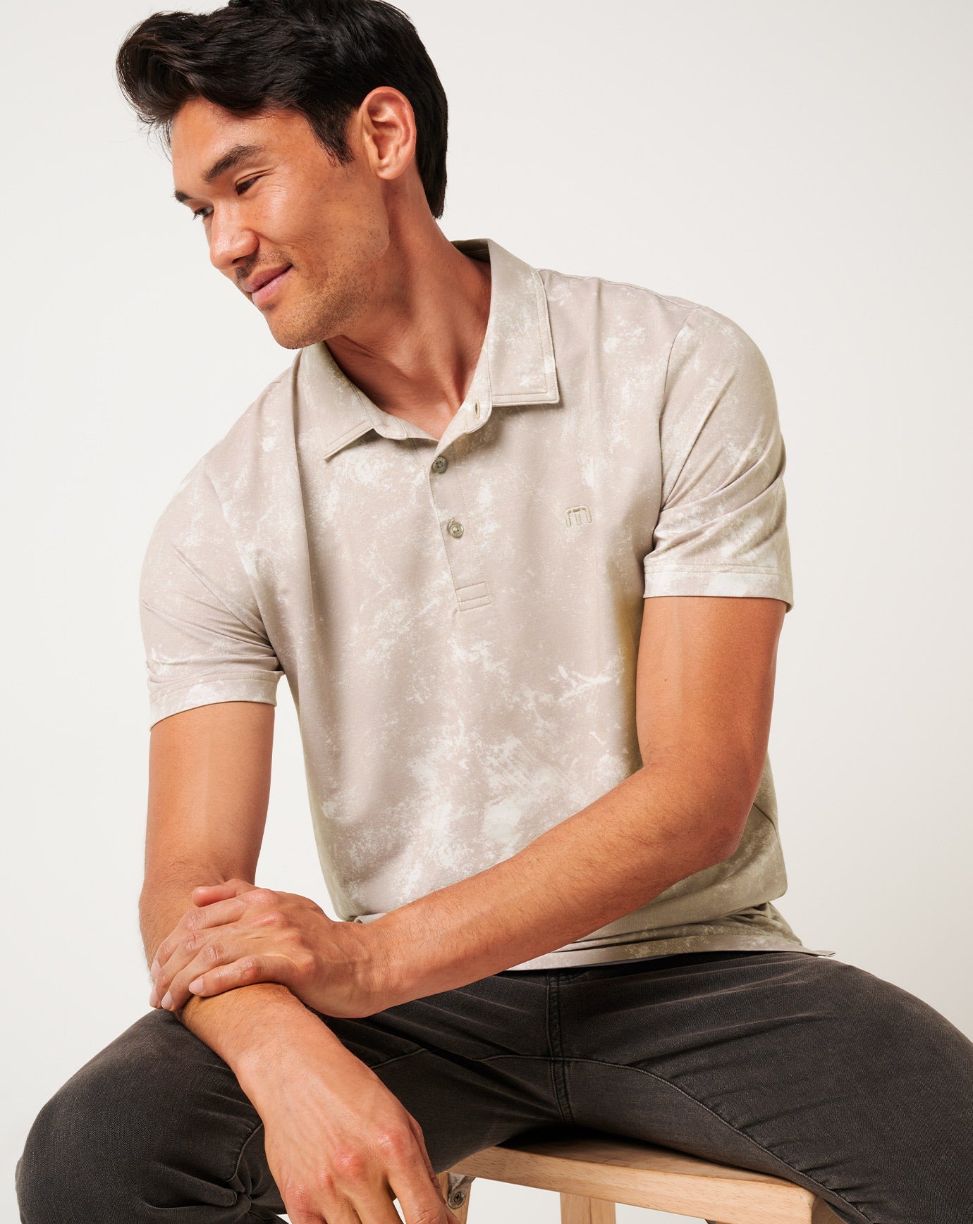 TravisMathew Featherweight Sun Polo - Moonbeam