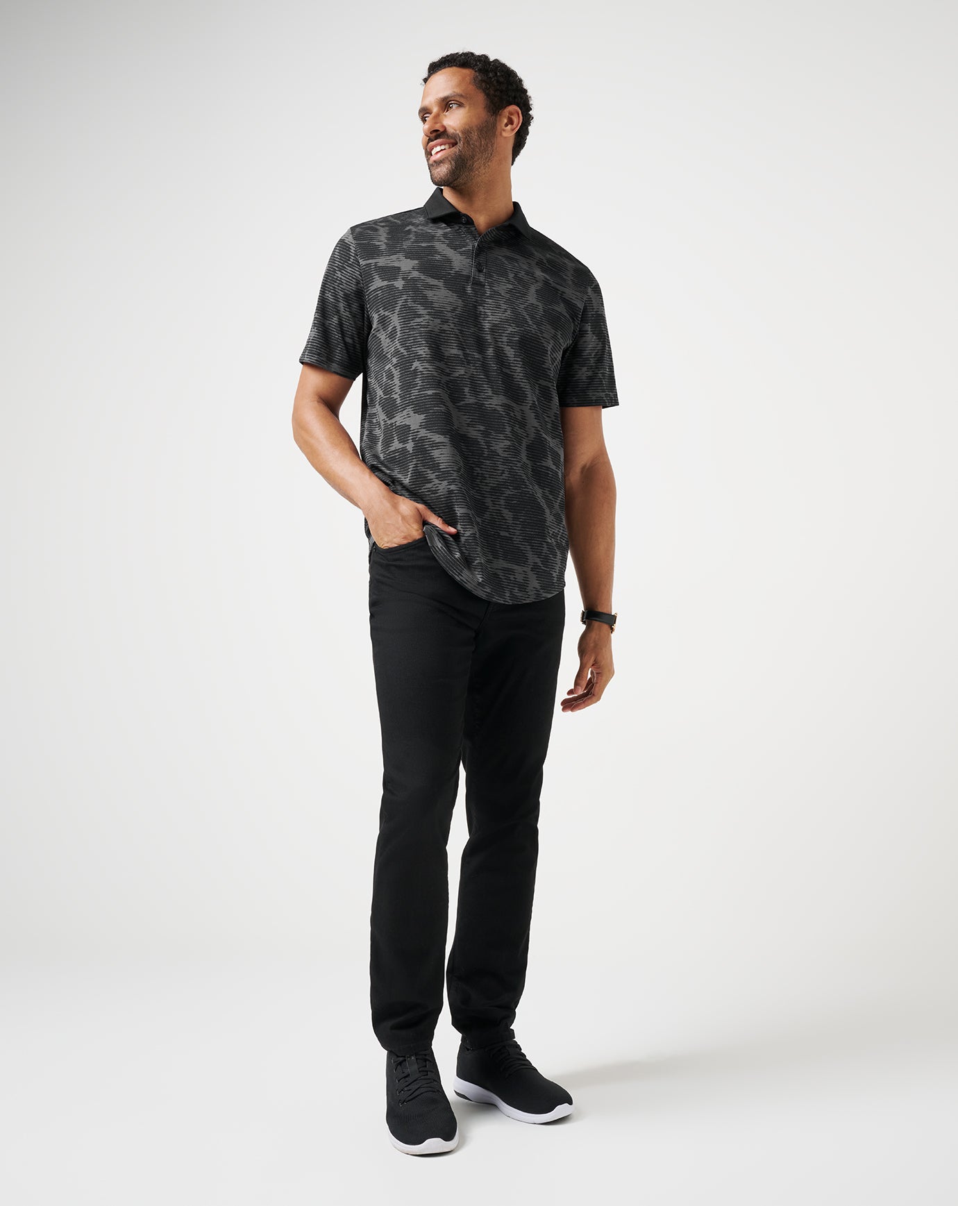 TravisMathew Study Abroad Polo - Black