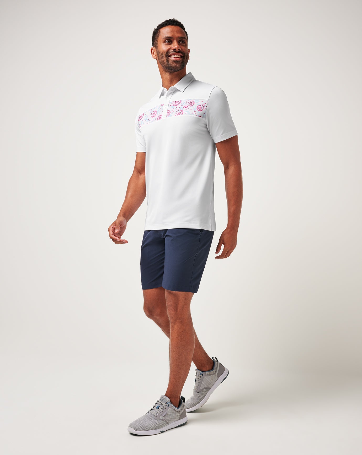 TravisMathew Good Good Flourish Polo - White
