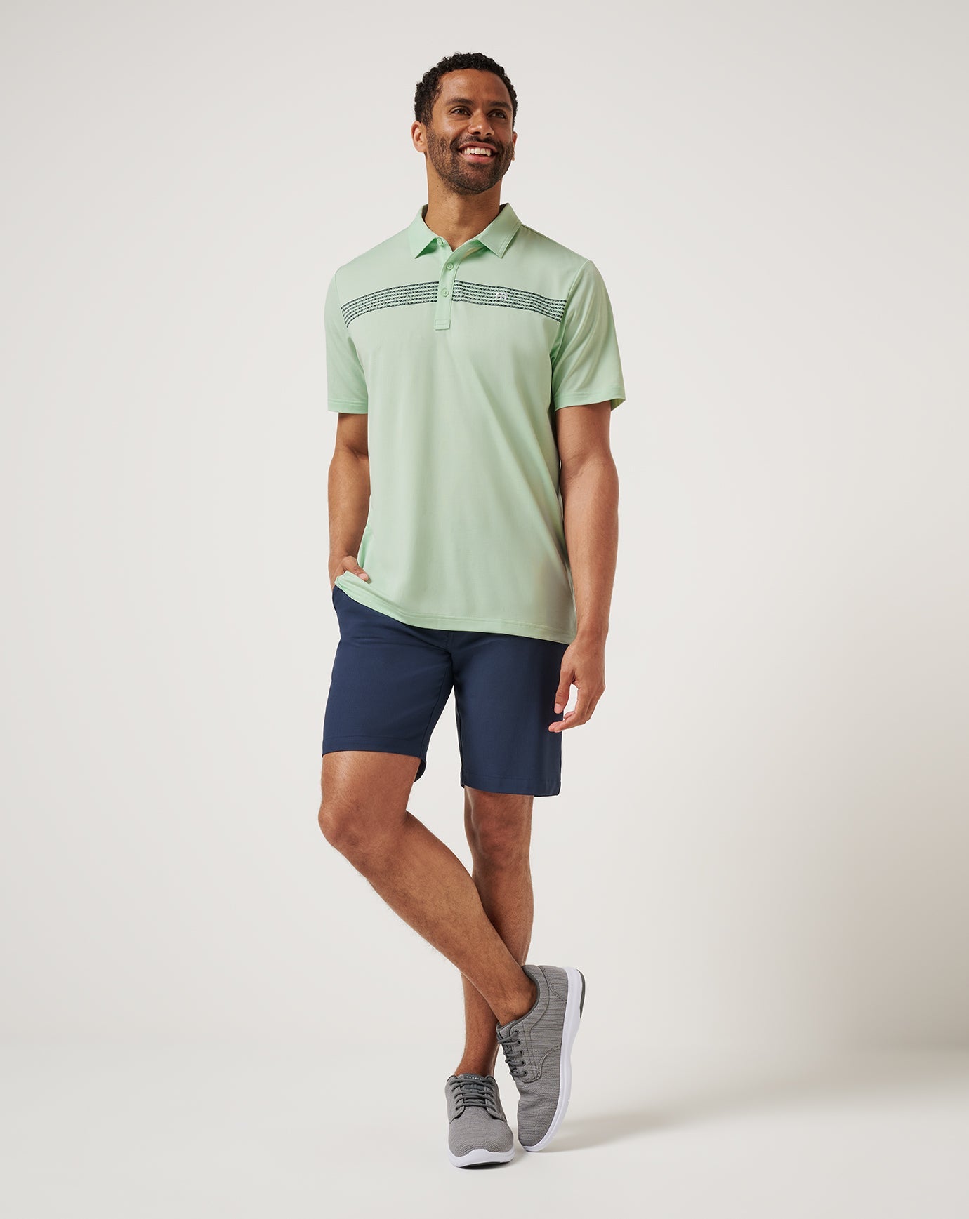 TravisMathew River Boat Cruise Polo - Aqua Foam