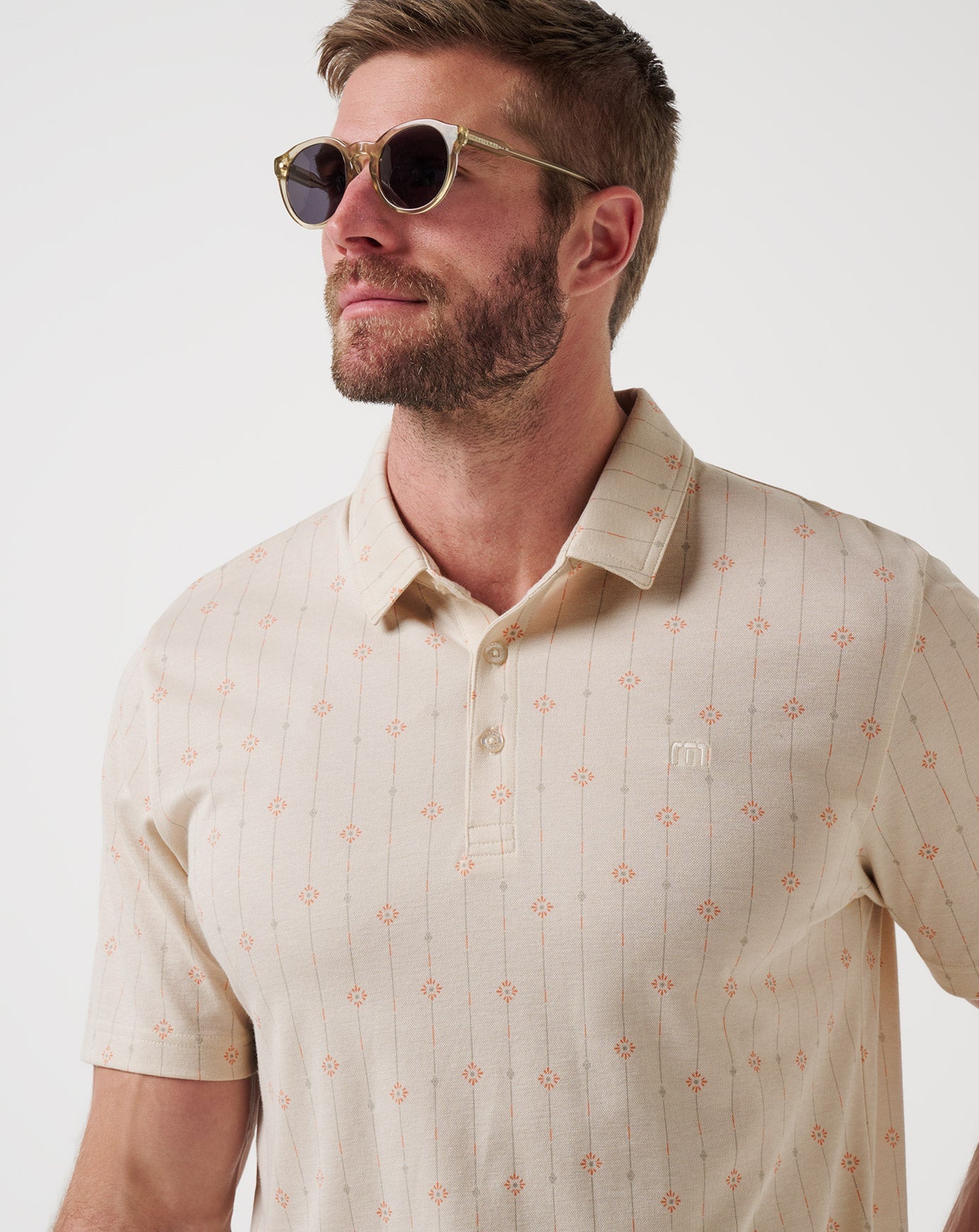 TravisMathew Deco Polo - Moonbeam