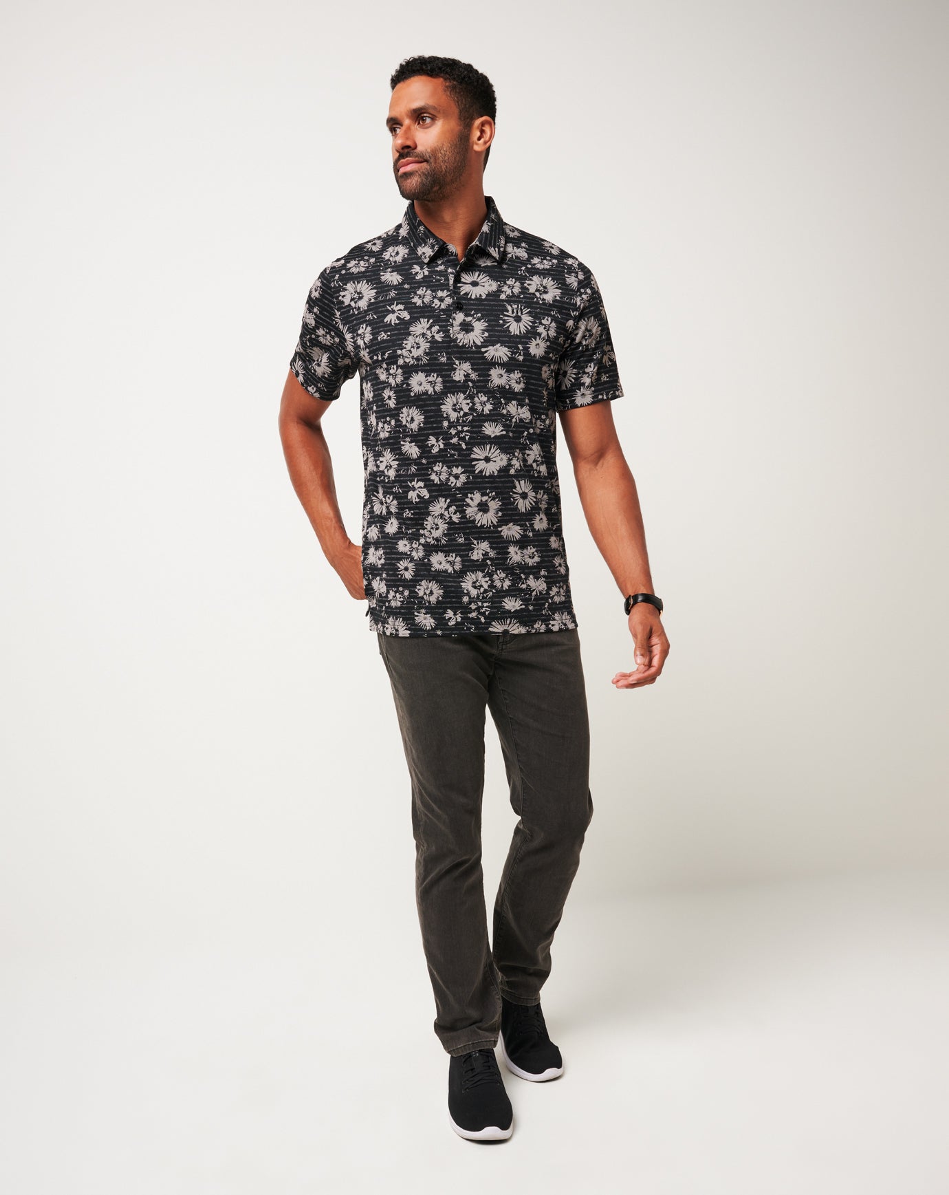 TravisMathew Shaded Grove Polo - Black