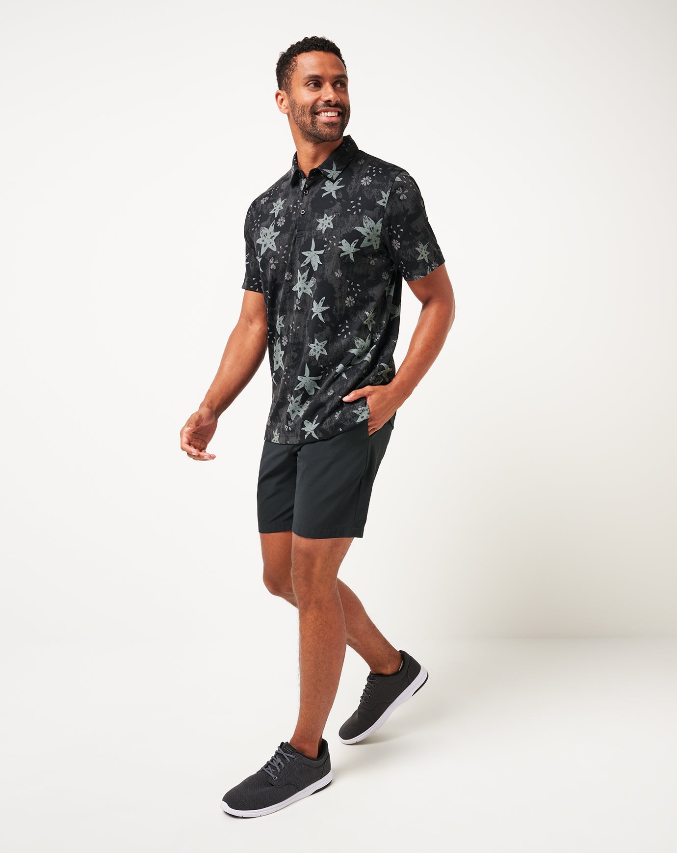 TravisMathew Trek Tide Polo - Black