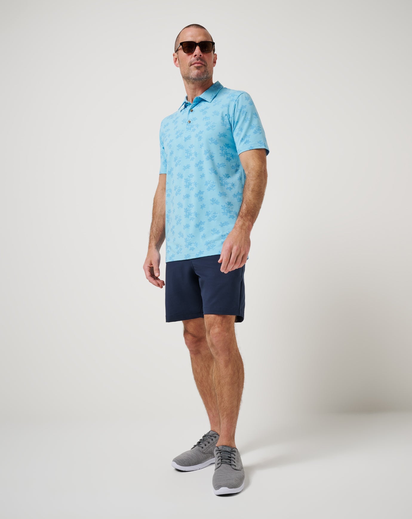 TravisMathew Port Day Polo - Air Blue
