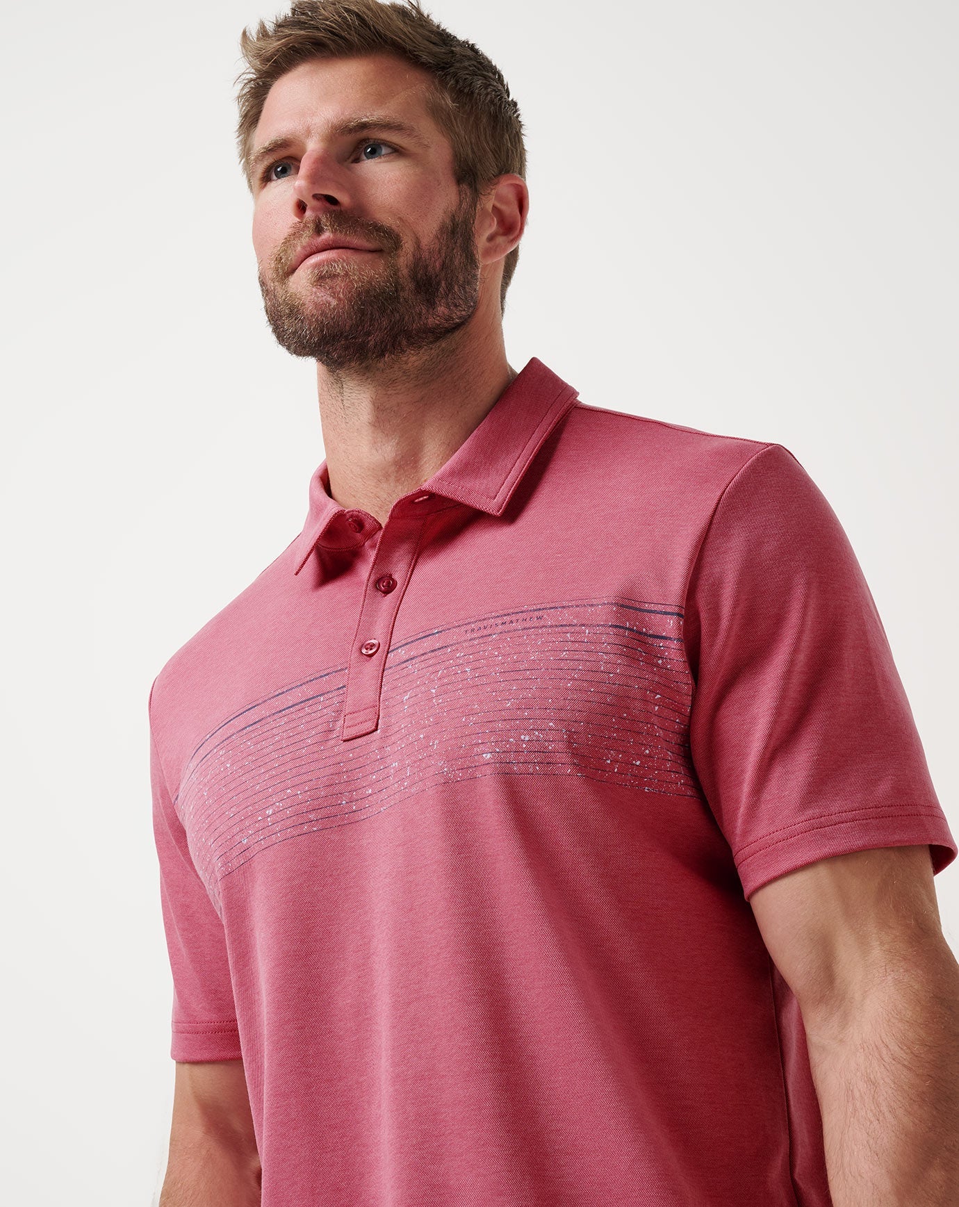 TravisMathew Final Call Polo - Rose Wine