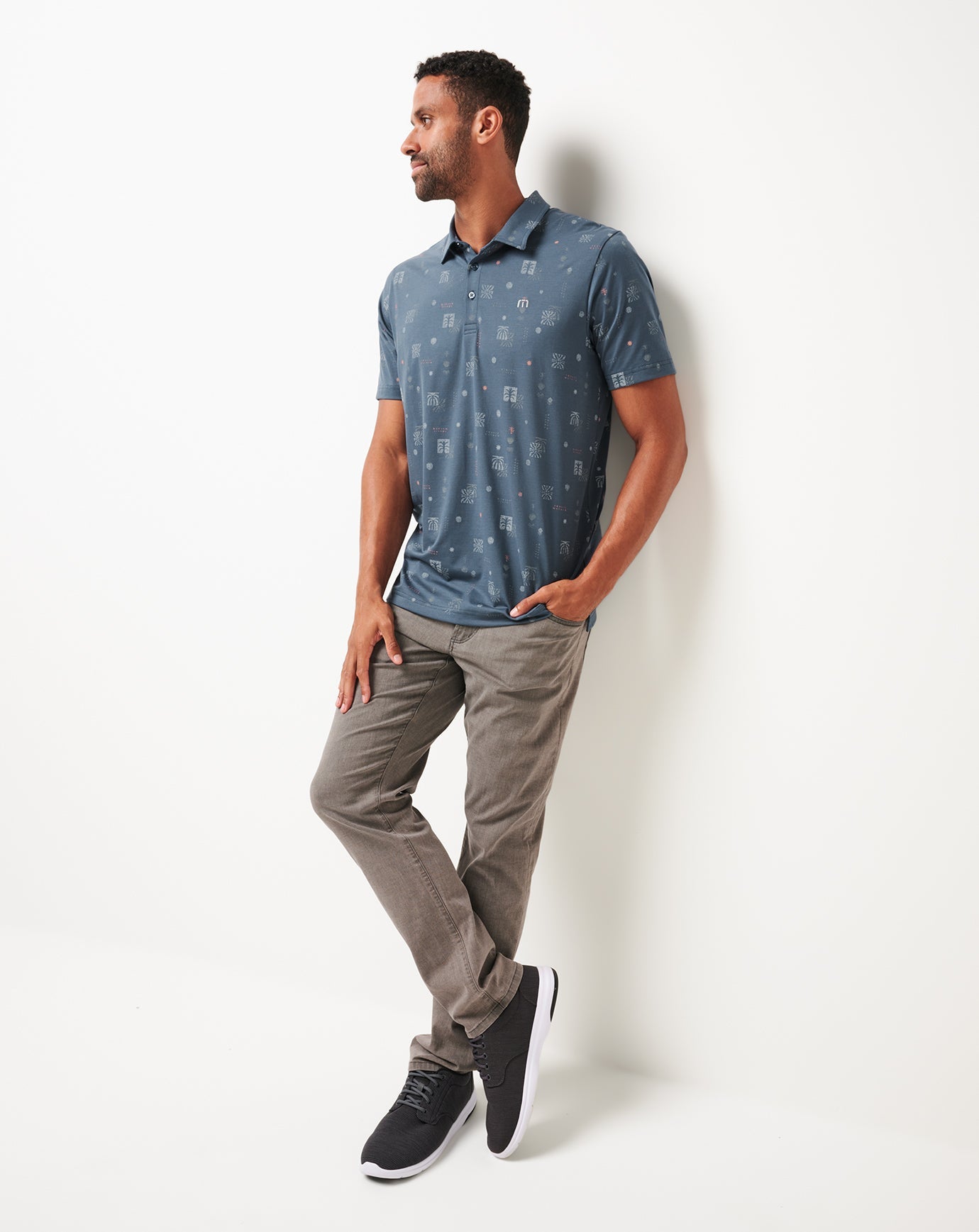 TravisMathew Quick Trip Polo - Mood Indigo/Vintage Indigo