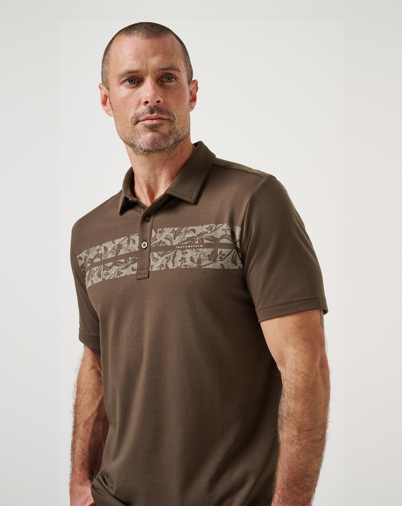 TravisMathew Orchard Walk Polo - Chocolate