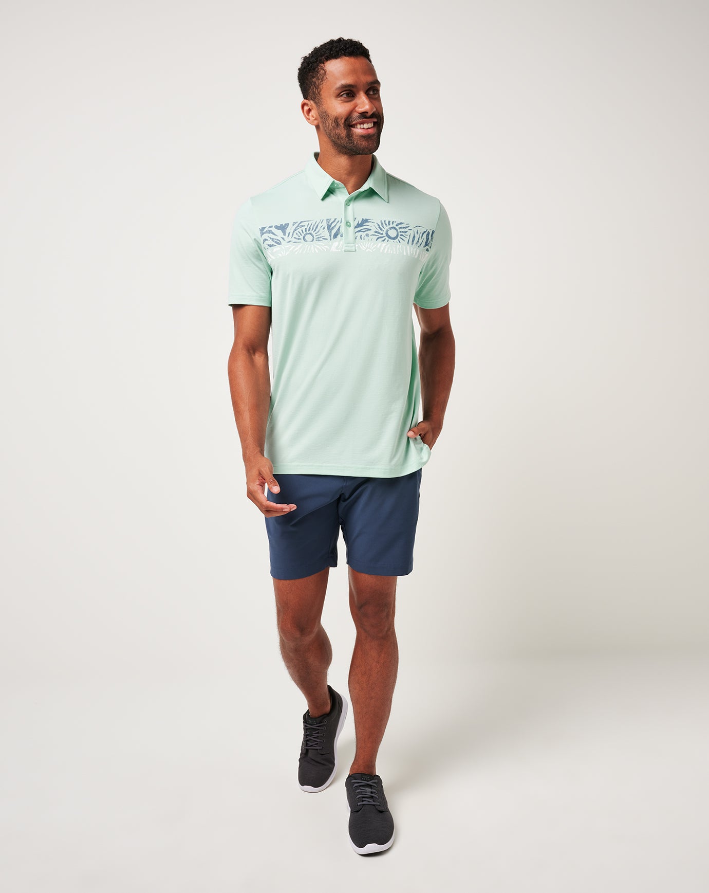 TravisMathew Salt Rock Polo - Eggshell Blue