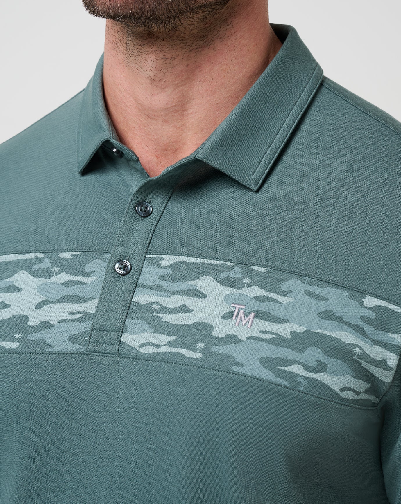 TravisMathew Stealth Handoff Polo - Balsam Green