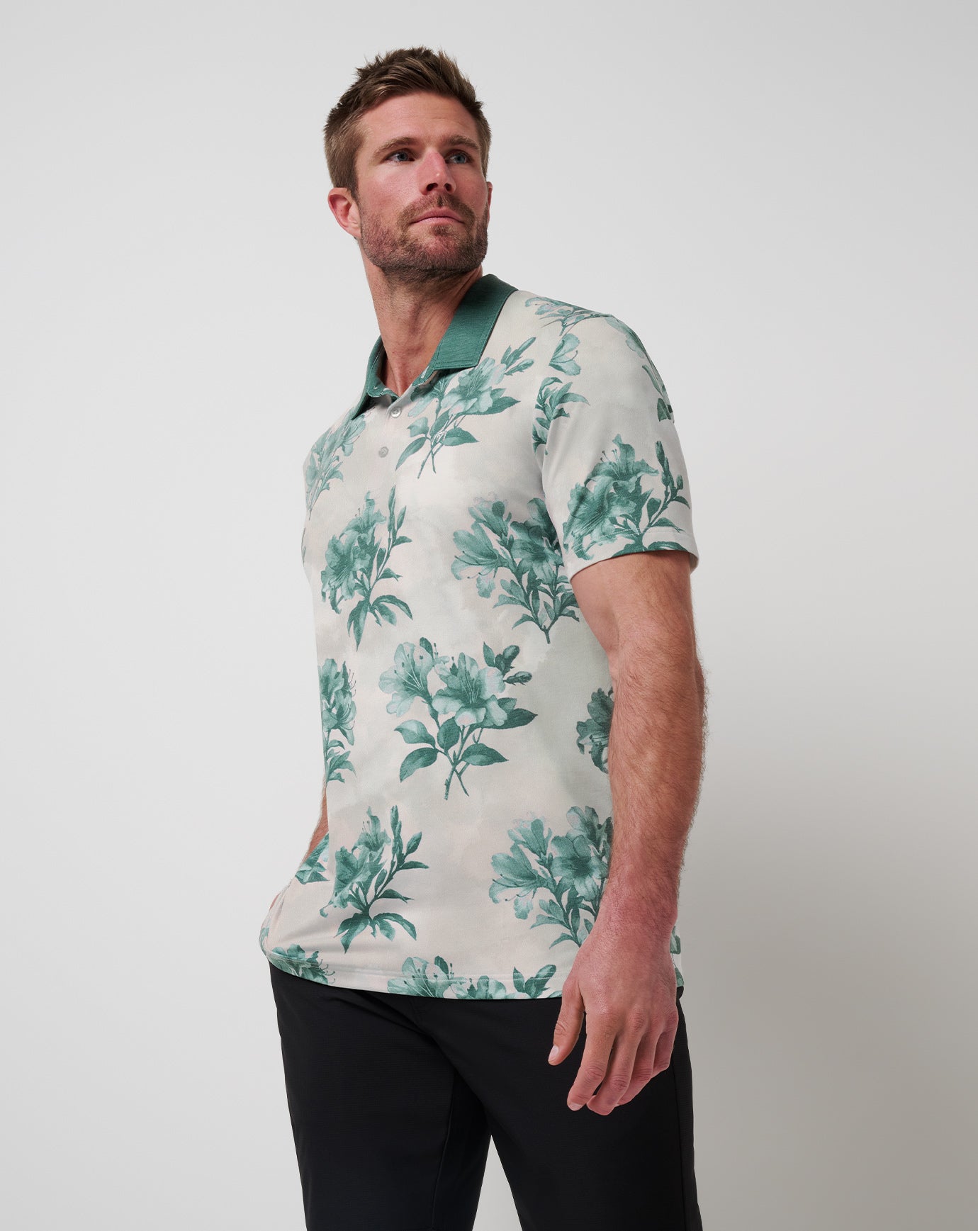 TravisMathew Featherweight Magnolia Polo - Moonbeam