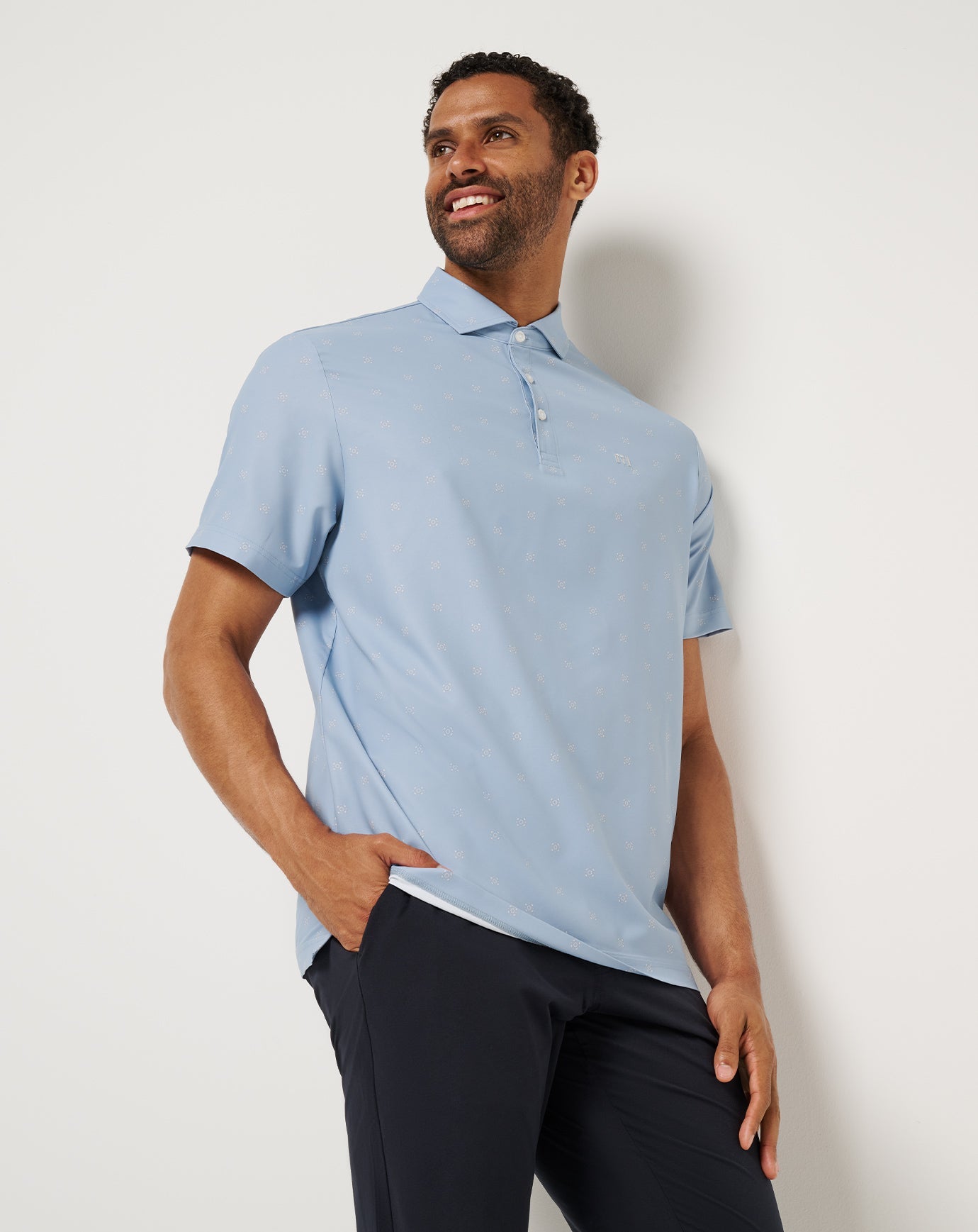 TravisMathew Air Taxi Polo - Dusty Blue