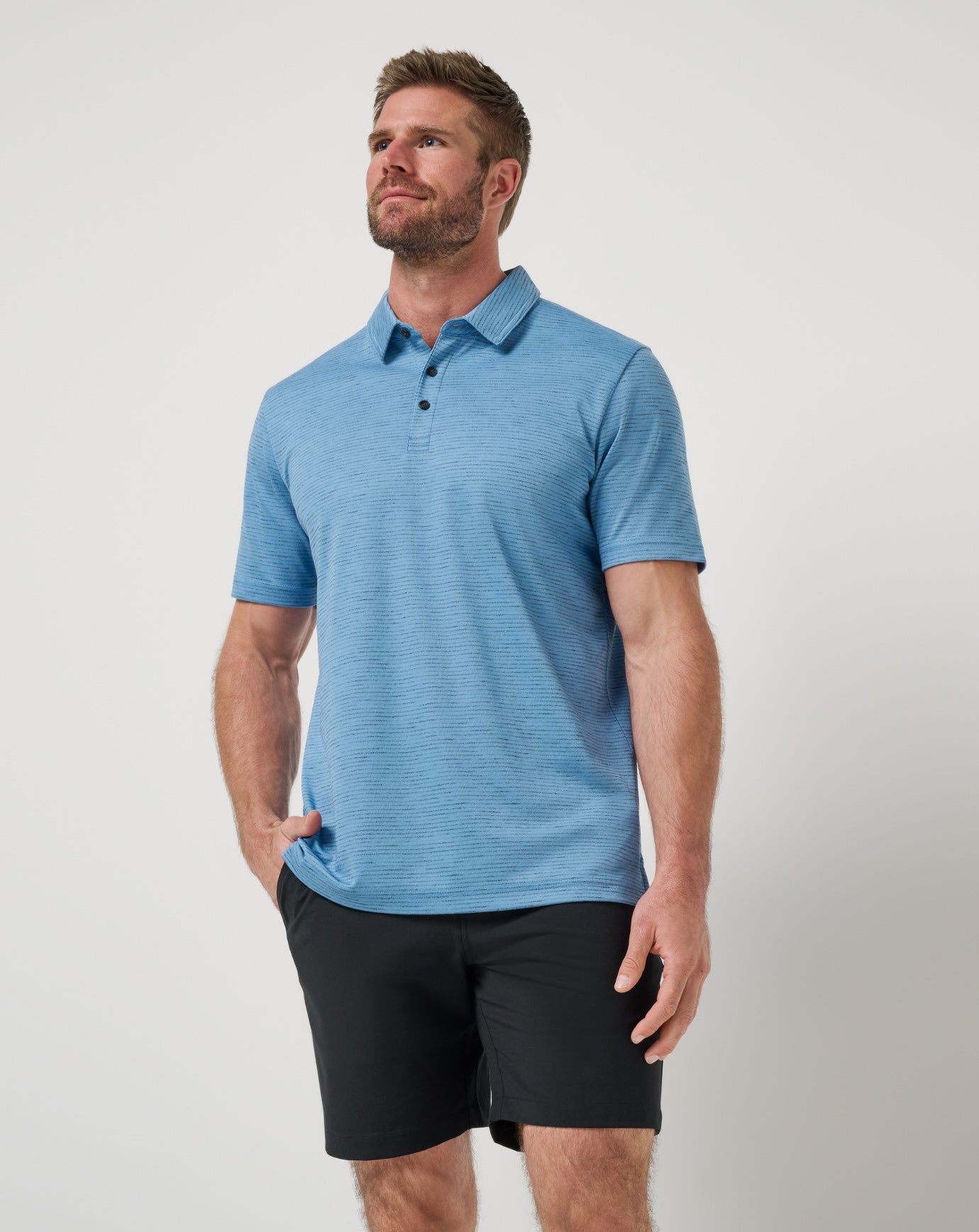 TravisMathew Base Jump Polo - Pacific Coast