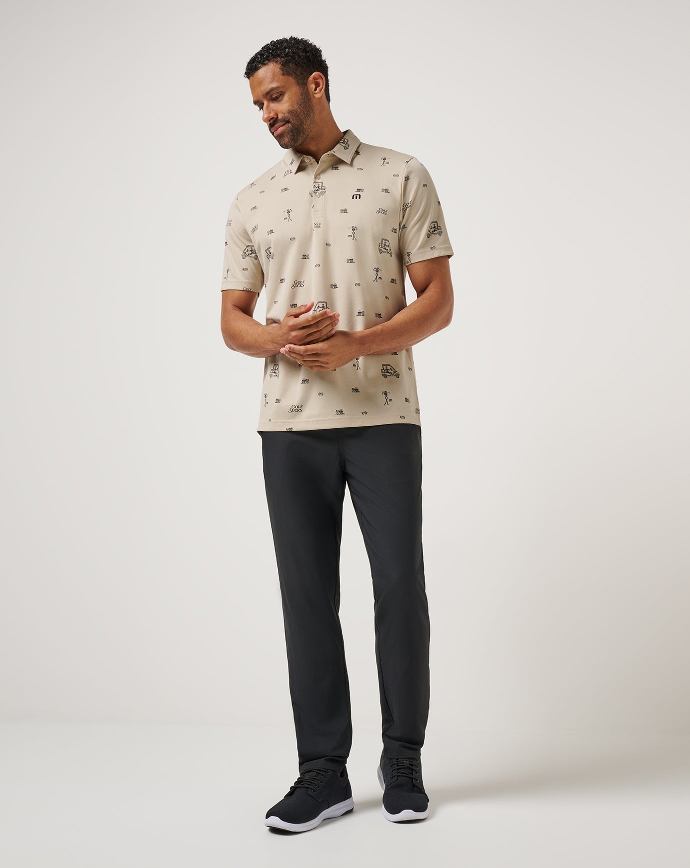 TravisMathew Golf Sucks Polo - Italian Sand
