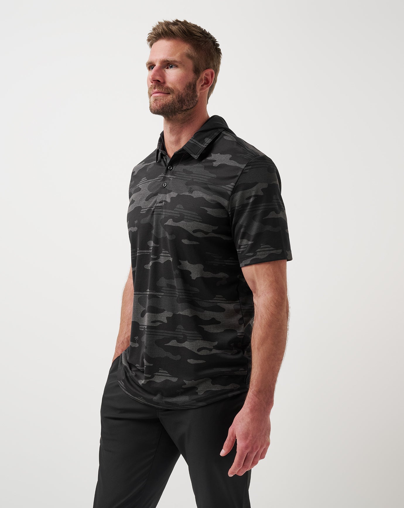 TravisMathew Showdown Stealth Polo - Black