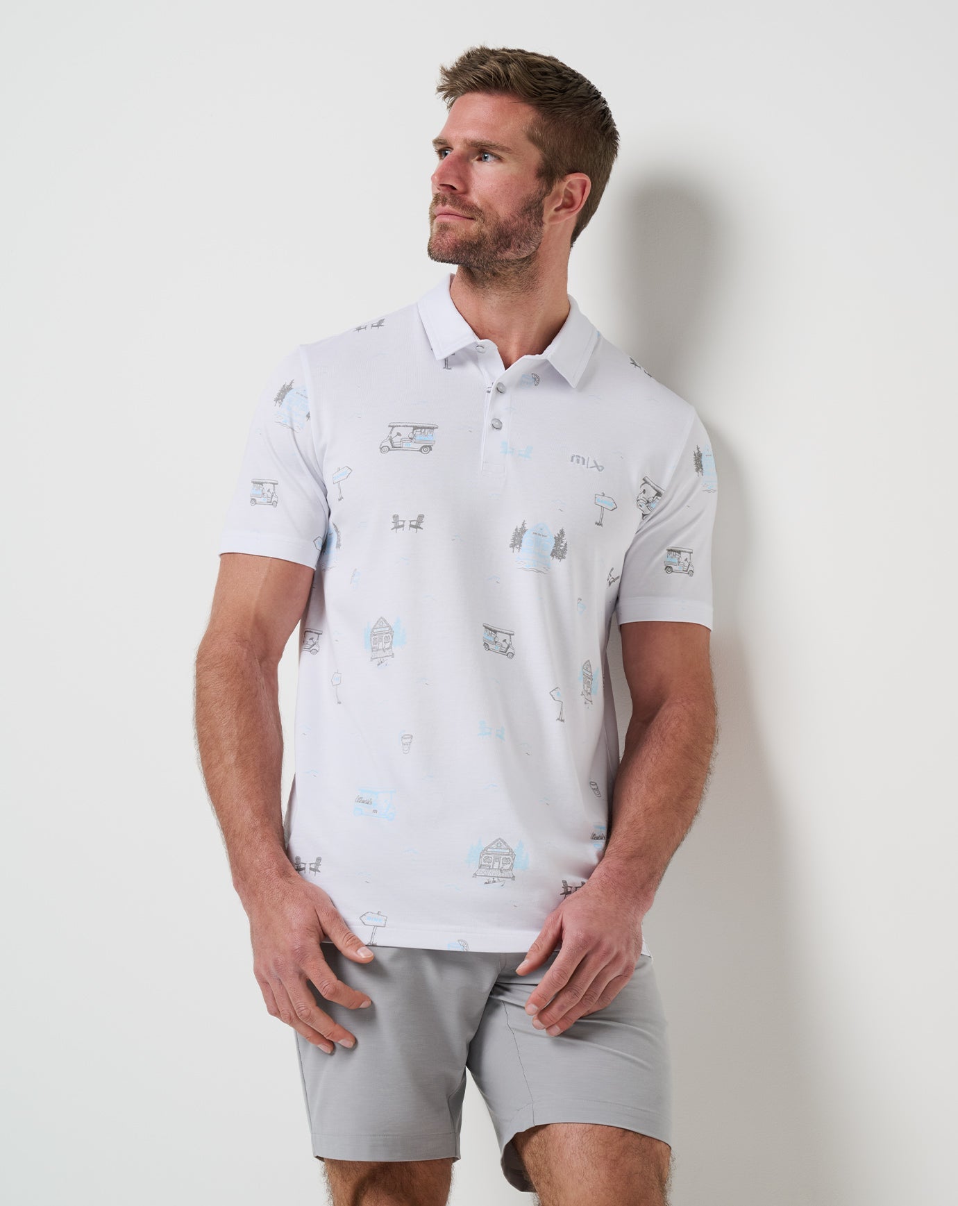 TravisMathew Snow Chance Polo - White