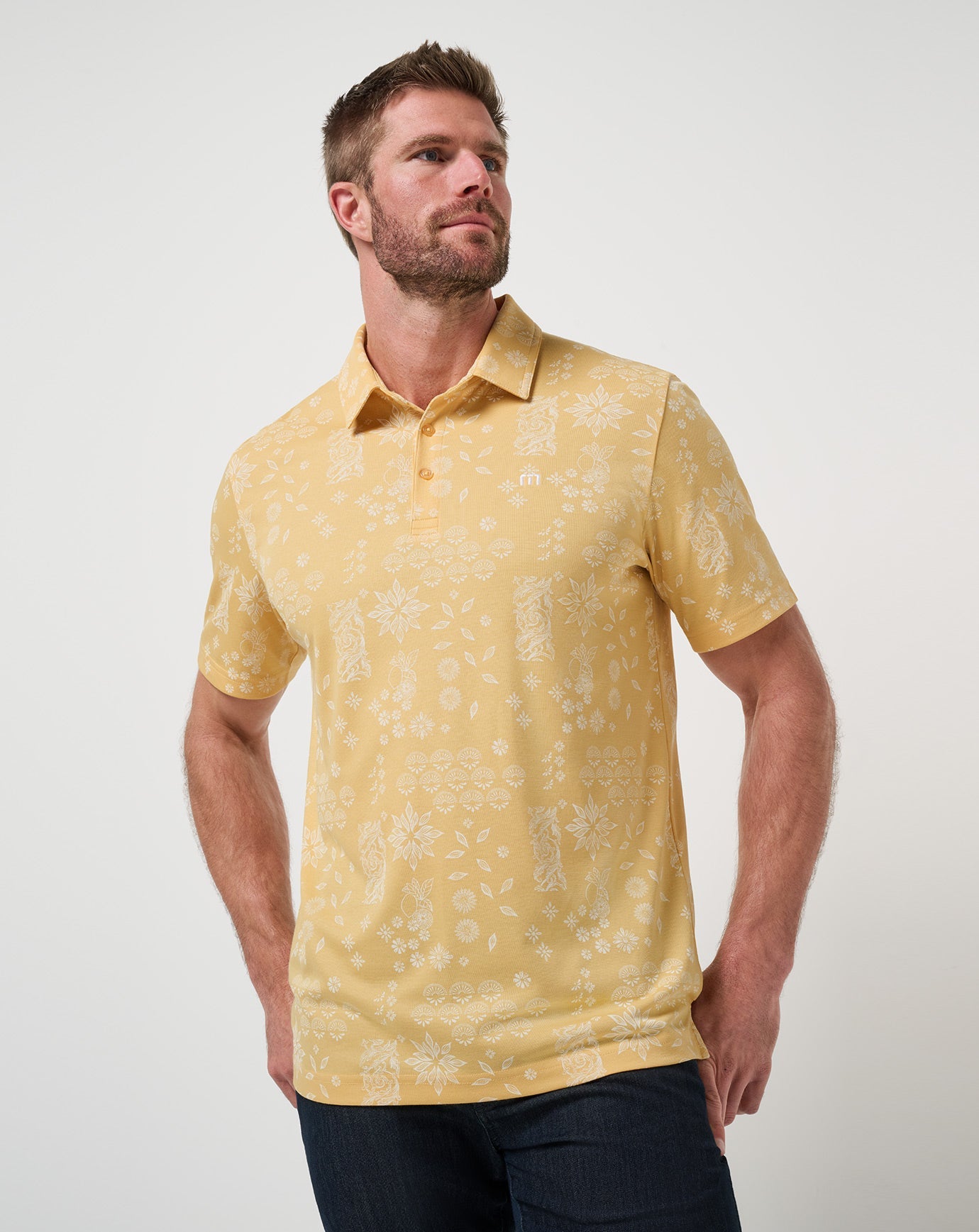 TravisMathew Inbound Plane Polo - Rattan