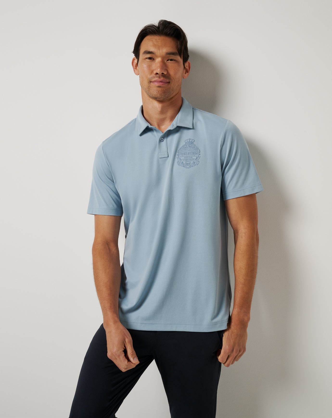 TravisMathew Best Choice Polo - Dusty Blue
