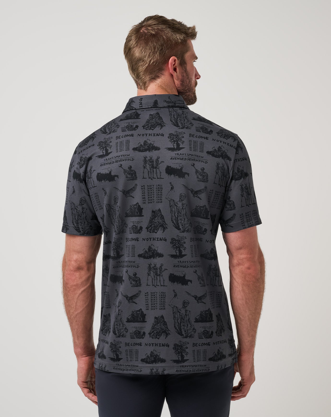 TravisMathew Sound Check Polo - Grey/Black