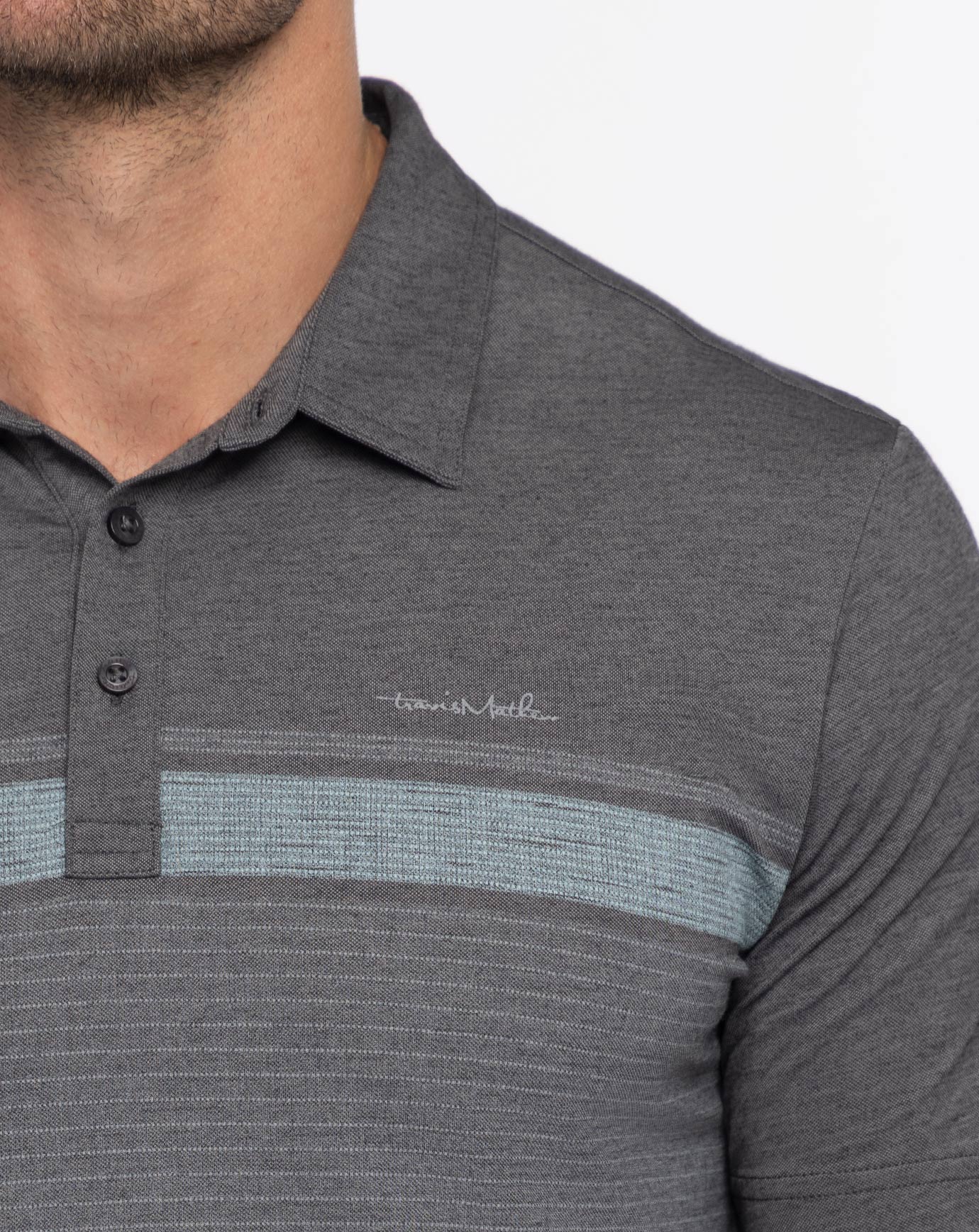 TravisMathew Endless Horizon Polo - Heather Dark Grey