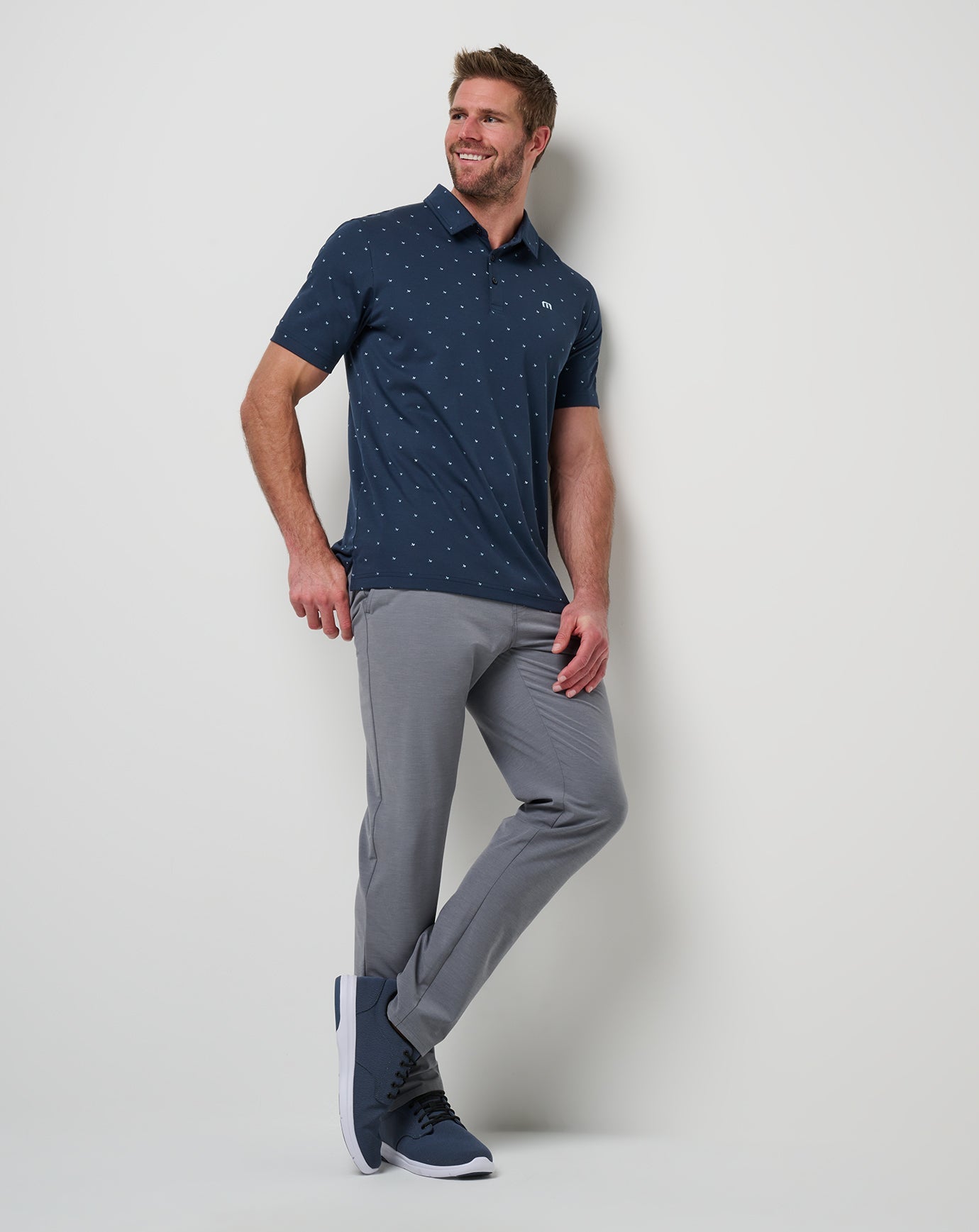 TravisMathew On The Screws Polo - Total Eclipse