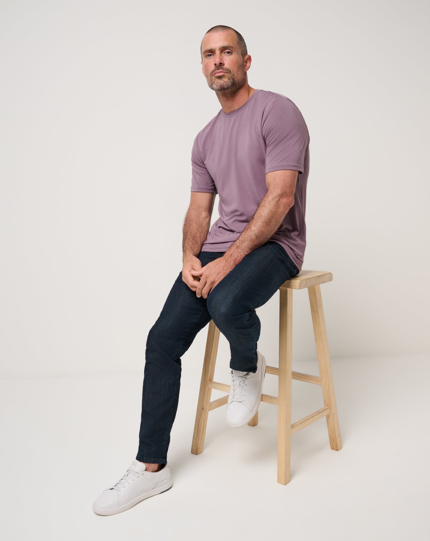 TravisMathew Cloud Crew Tee - Moonscape