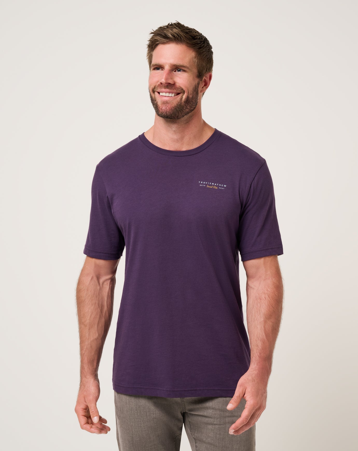 TravisMathew Social Hour Tee - Purple Velvet