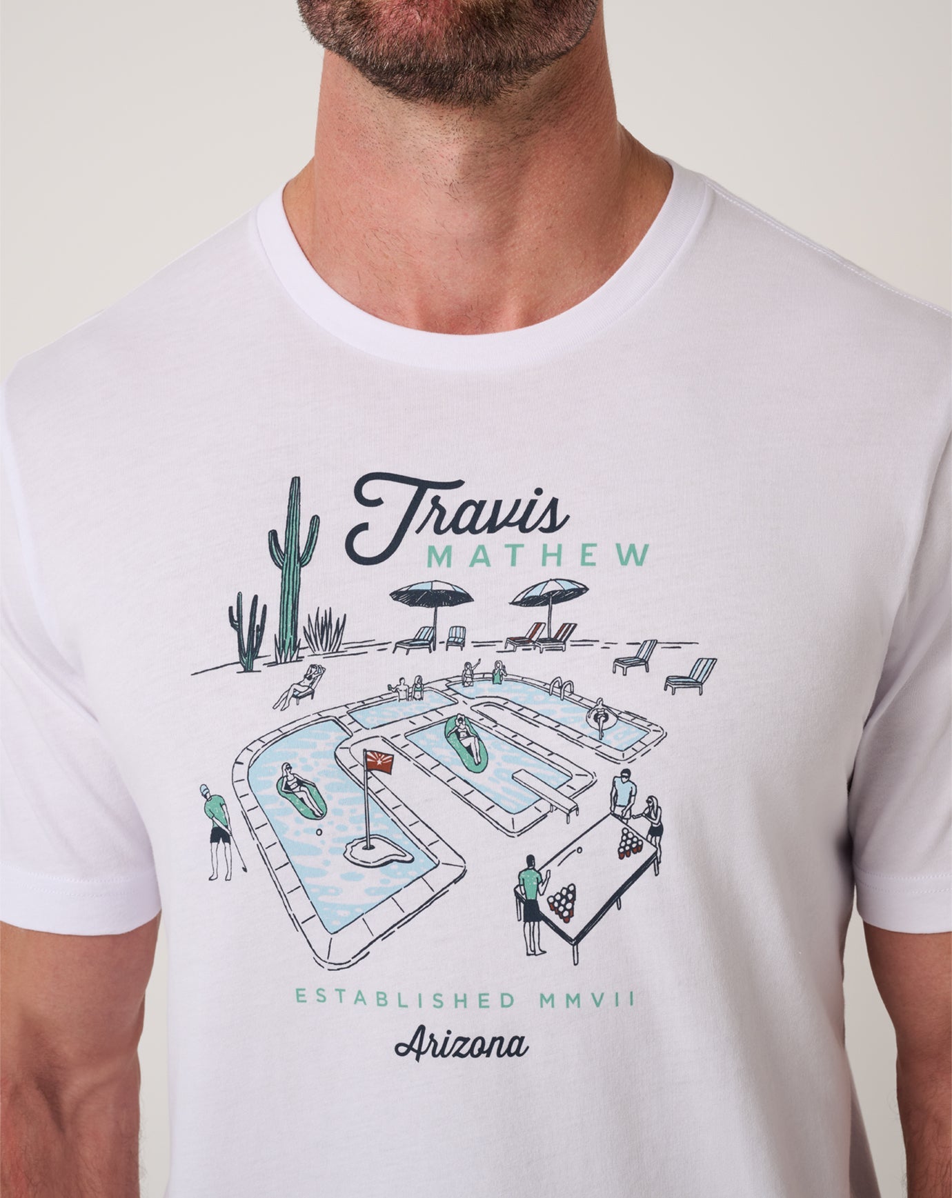 TravisMathew Summer Survival Tee - White