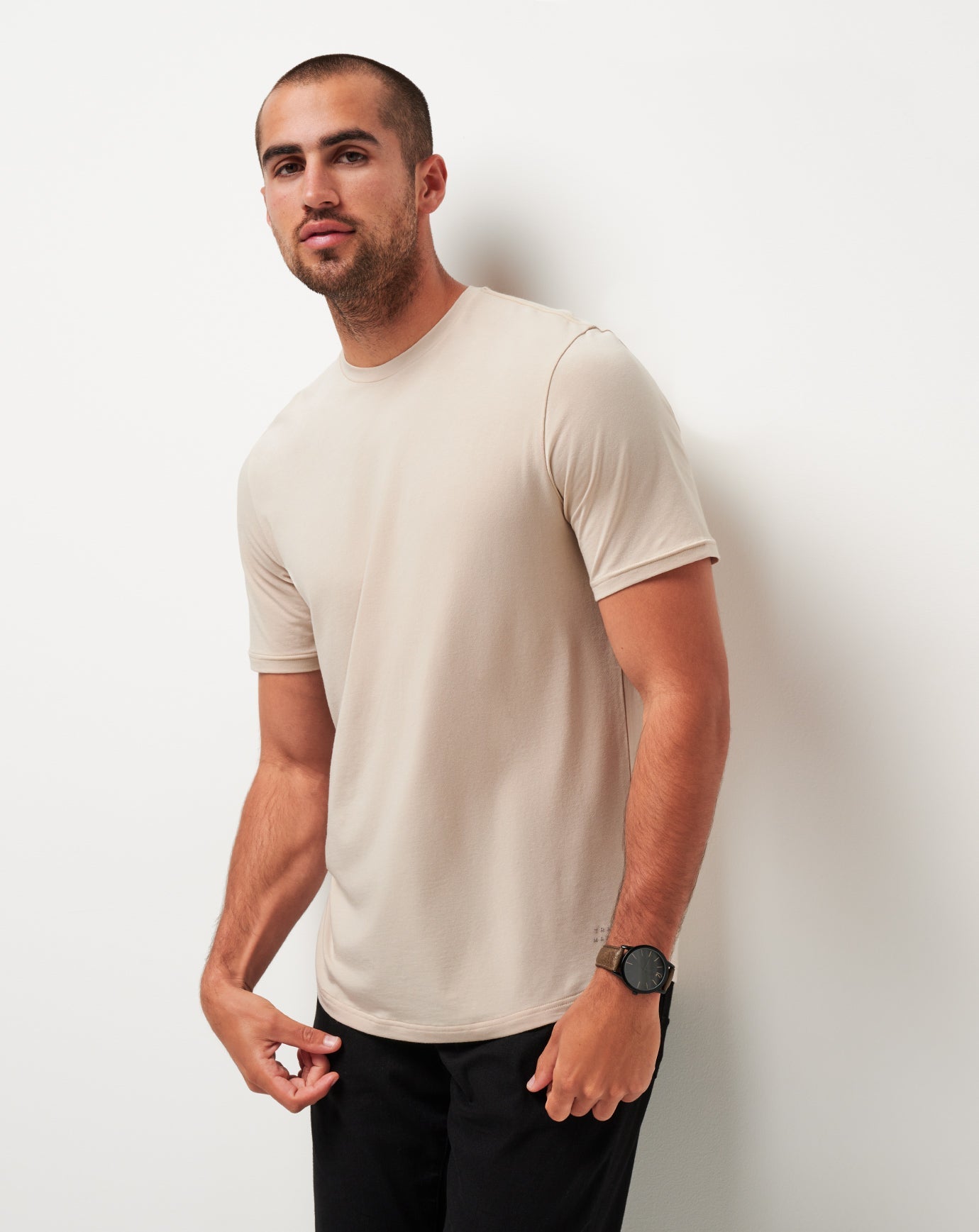 TravisMathew Cloud Crew Tee - Italian Sand