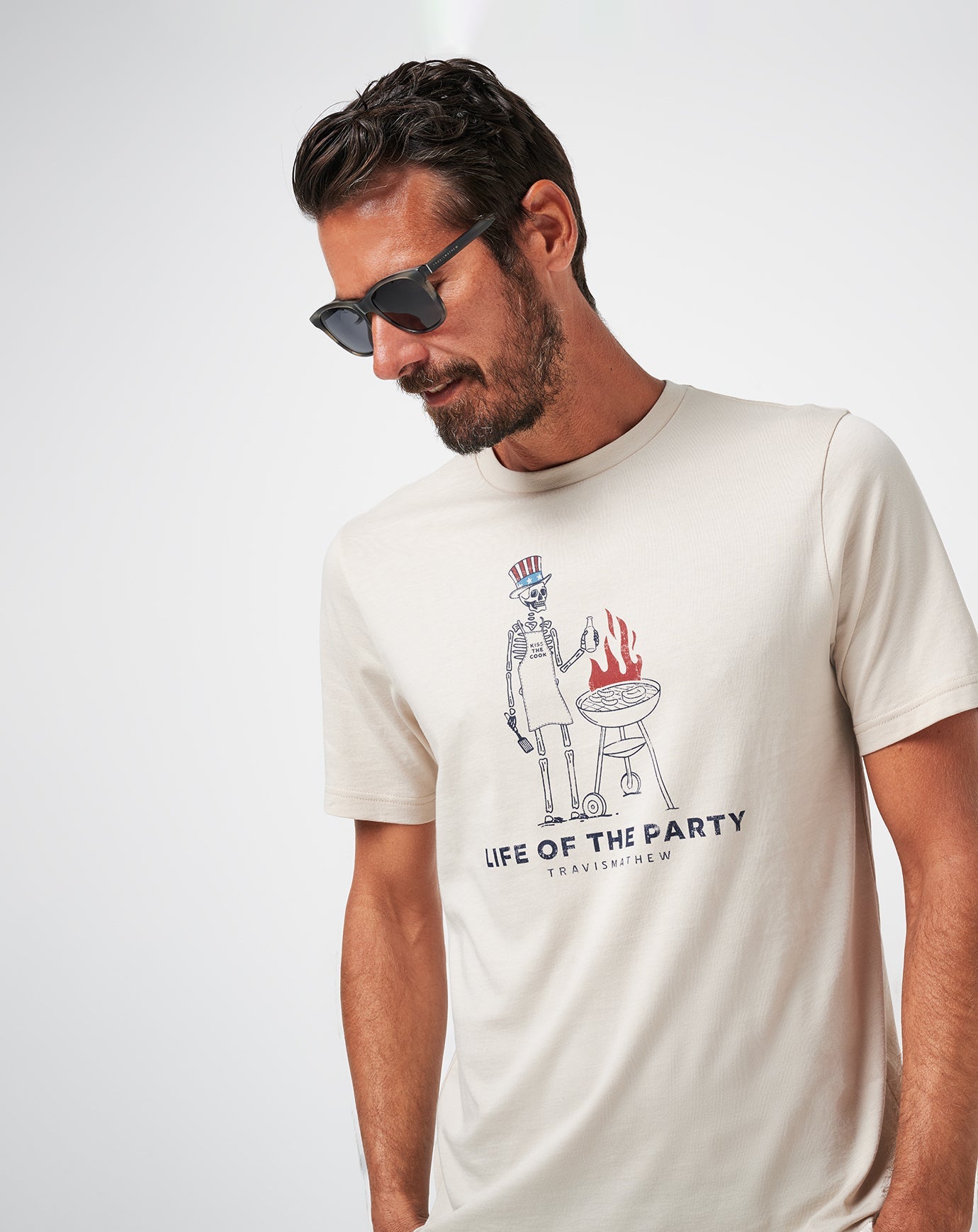 TravisMathew Grill And Thrill Tee - Italian Sand