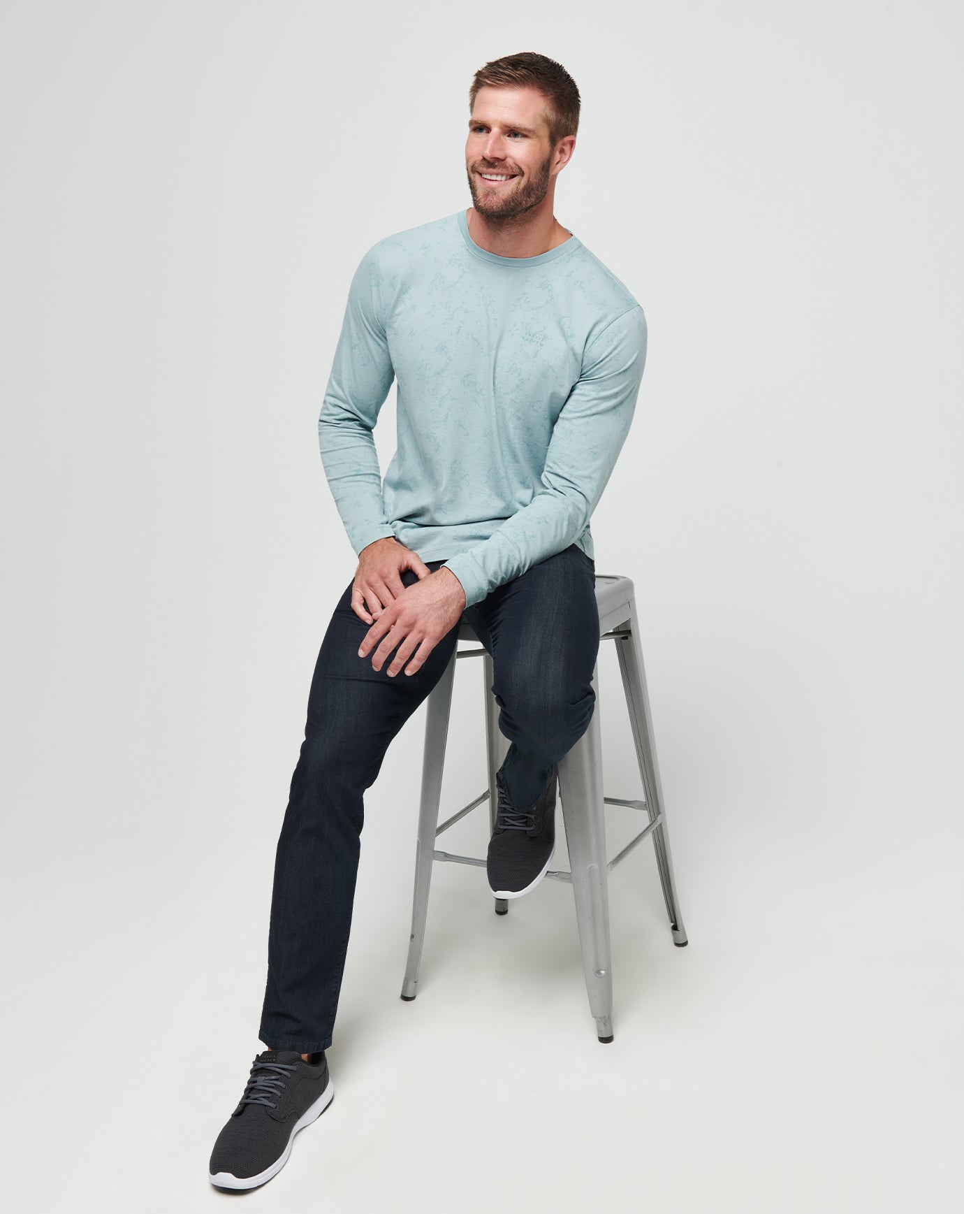 TravisMathew Warmer Tides Long Sleeve Tee - Arona