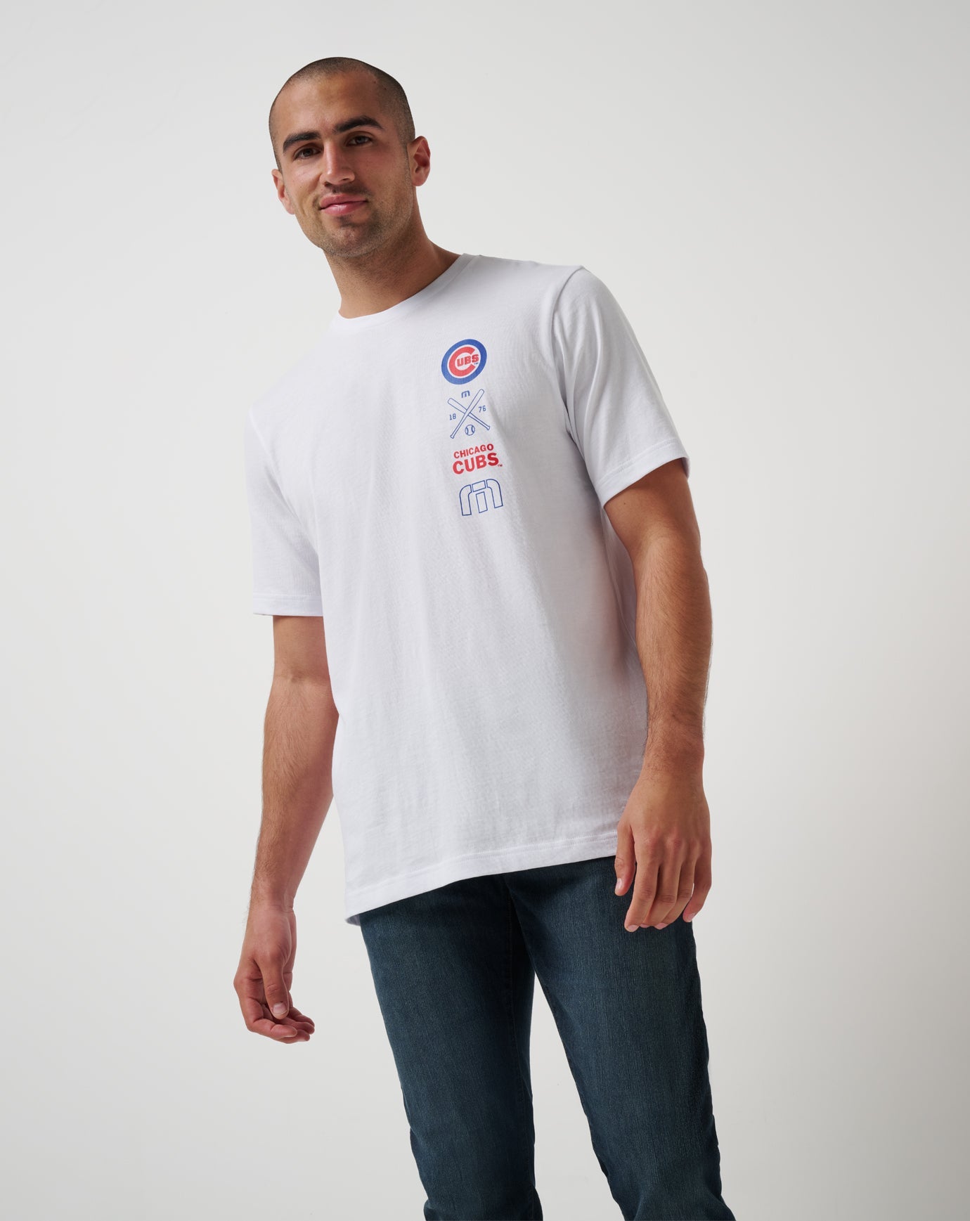 TravisMathew Chicago Cubs Sunset Slam 2.0 Tee - White