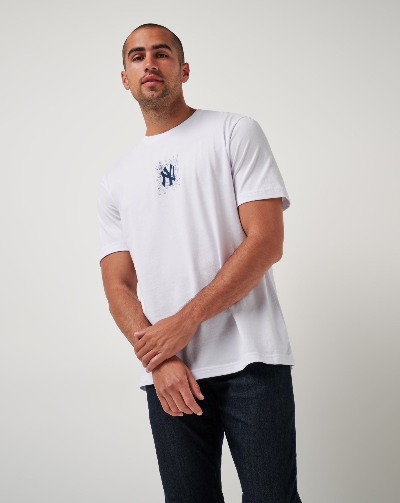 TravisMathew New York Yankees In The Dugout Tee - White